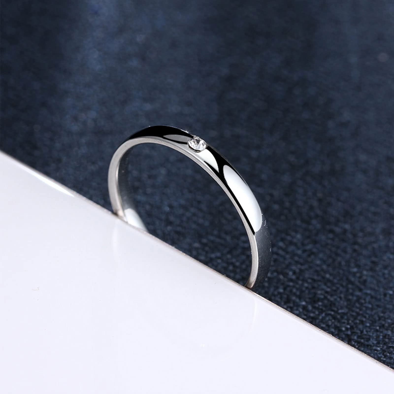 10K White Gold Birthstone Ring for Women - Personalized Custom Name Ring with Birthstone - Elegant Gift for Her, Mom, Wife, Grandma - Perfect for Anniversary, Birthday, Mother's Day & Valentine's Day