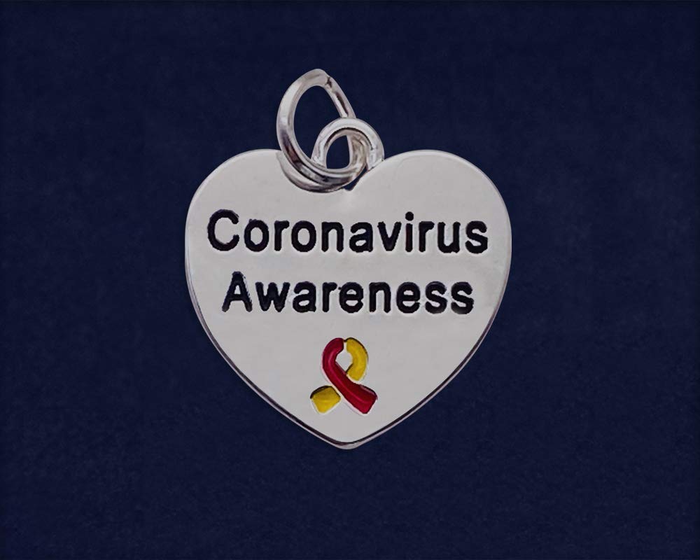 Virus Awareness Black Cord Bracelets - Bulk Red & Yellow Ribbon Bracelets for Fundraising, Charity Events & Disease Prevention Campaigns | Perfect for Awareness Walks, School Fundraisers & Health Promotion Activities