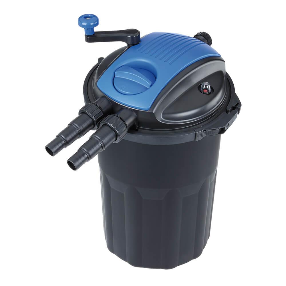 Boyu 20000L Pressurized Pond Filter with 24W UV Sterilizer - Easy Clean EFU 15000A Kit for Large Outdoor Ponds, Water Gardens & Koi Fish Tanks