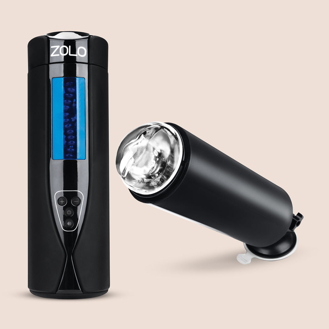 Zolo Tornado Rechargeable Male Masturbator with Stimulating Vortex Technology - Perfect for Discreet Solo Pleasure at Home or Travel