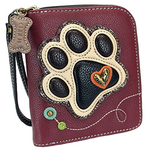 Ivory Paw Print - Maroon