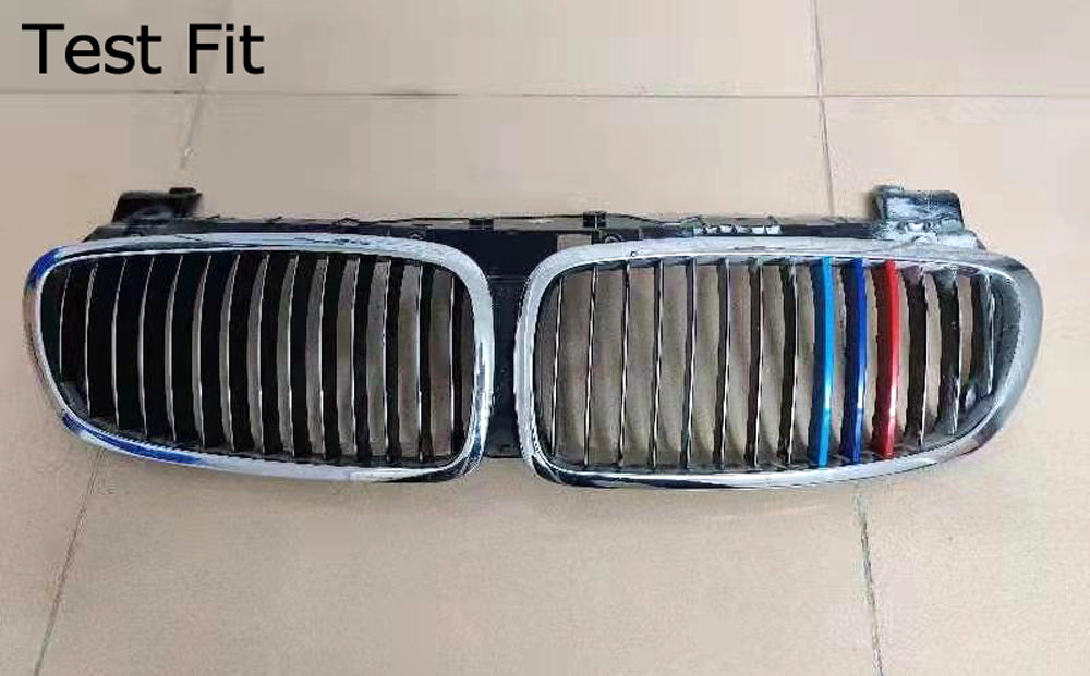 BMW E65 E66 7 Series (2006-2008) M Style Colored Grille Insert Trims with 14 Beam Grill - Upgrade Your Car's Front Grille for Enhanced Style & Performance - Perfect for Car Enthusiasts & Auto Customization