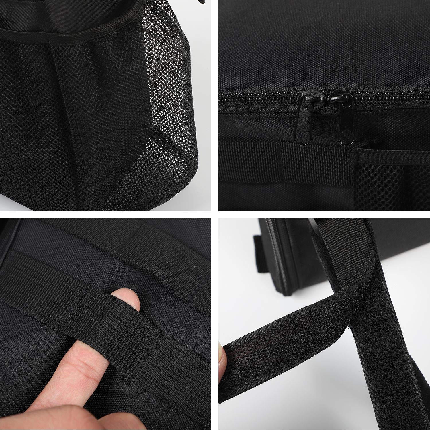 RT-TCZ Trunk Organizer for Jeep Wrangler JL 4-Door (2018-2023) - Driver Side Storage Bag Accessories | Car Organizer for Road Trips & Outdoor Adventures