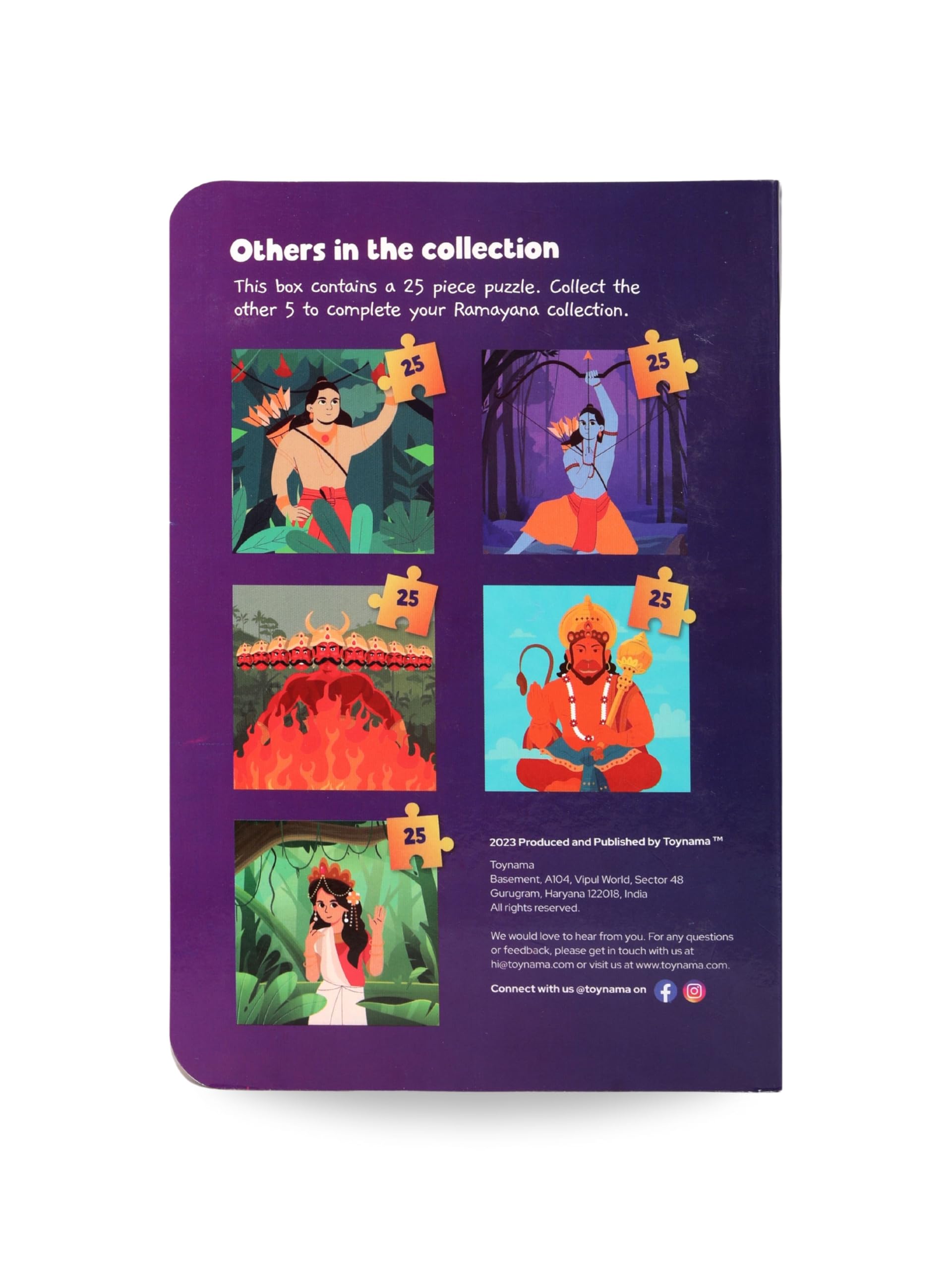 Toynama The Ramayan 25-Piece Jigsaw Puzzle for Kids Ages 3+ | Educational Cultural Learning Toy with Interactive App | Perfect for Preschool Learning, Hindu Festival Gifts & Family Game Night