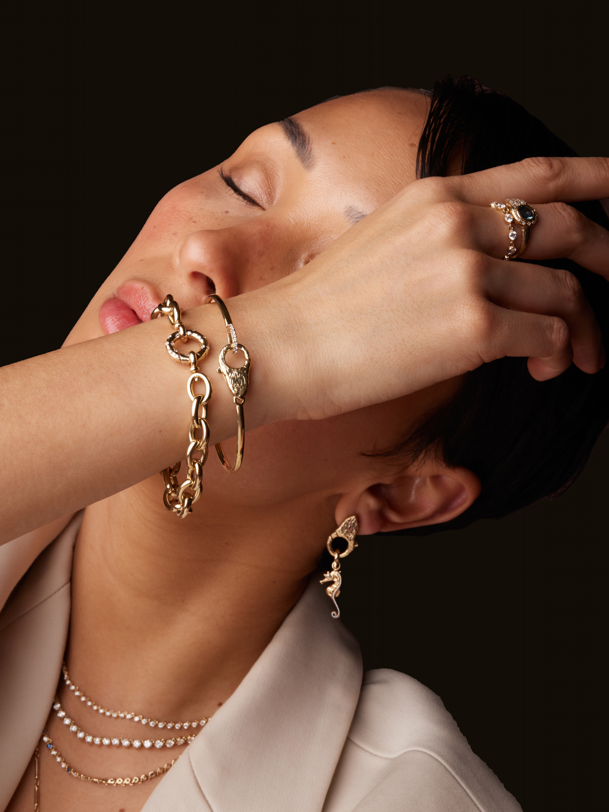 Aria Bracelet - Elegant Adjustable Bangle for Women | Perfect for Parties, Weddings & Everyday Wear