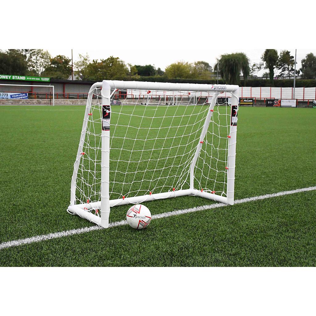 Precision Match Soccer Goal Posts 5x4 FT - Portable Football Nets for Backyard, Training & Practice - Durable Sports Equipment for Kids & Adults