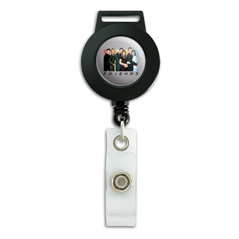 Friends Themed Retractable Lanyard with Badge ID Card Holder - Perfect for Office, School, Events & Conventions