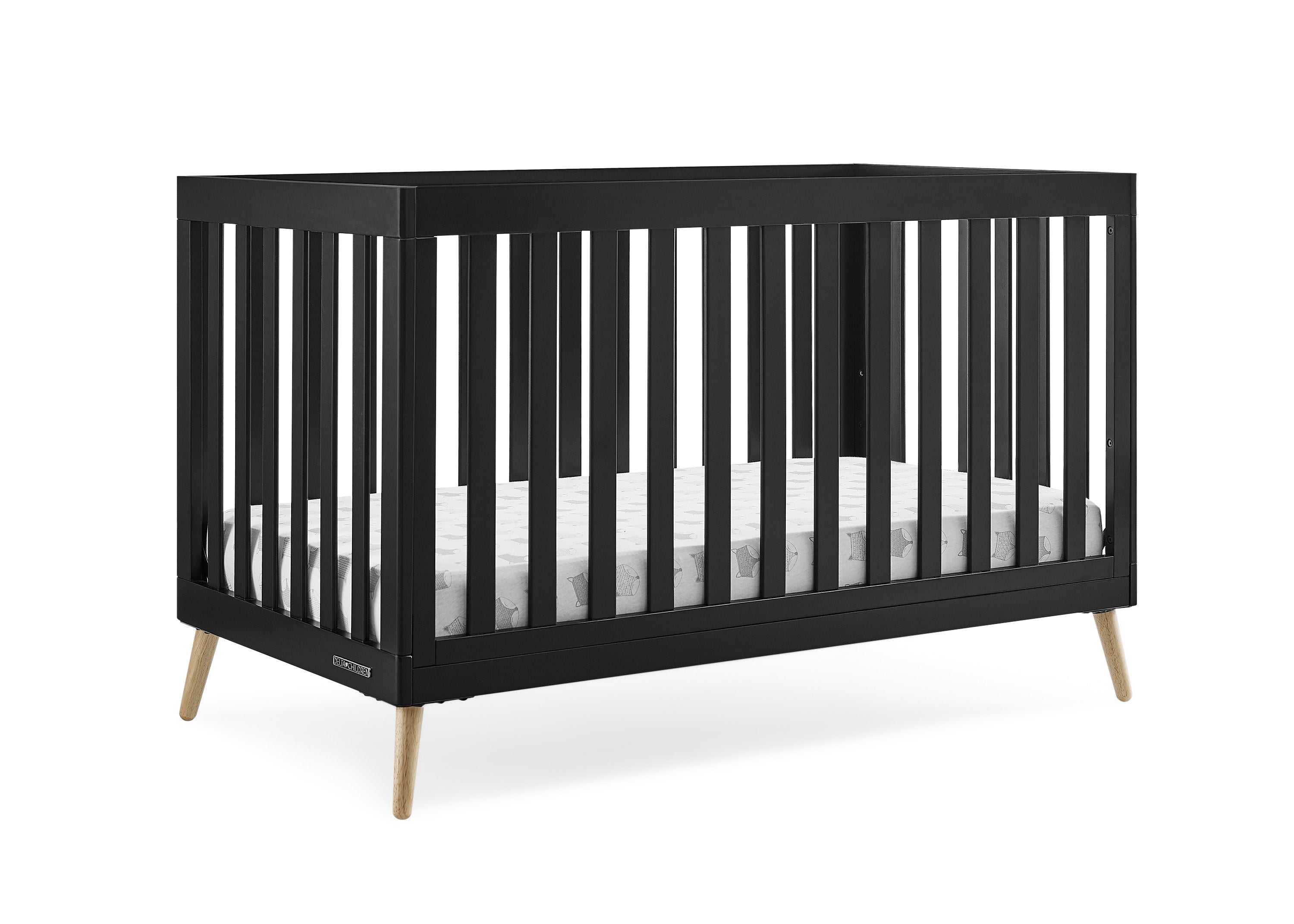 Essex 4-in-1 Convertible Baby Crib - Toddler Bed, Daybed & Full-Size Bed Conversion - Safe Nursery Furniture for Newborns & Kids - Perfect for Bedrooms, Daycare & Guest Rooms