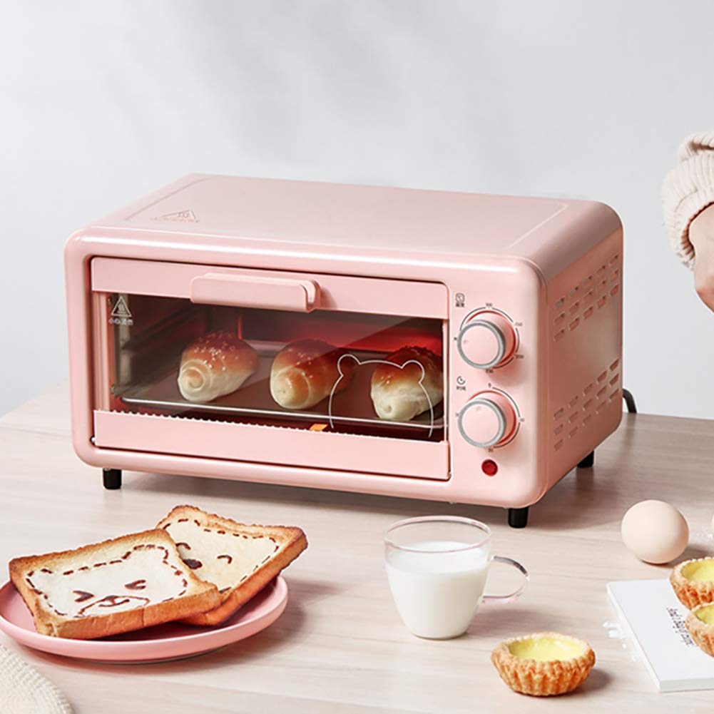 11L Large Capacity Retro Convection Toaster Oven - 8-Slice Multi-Function Countertop Oven with Timer & Baking Pan for Baking, Roasting, Toasting - Perfect for Small Kitchens, Dorms & RV Cooking