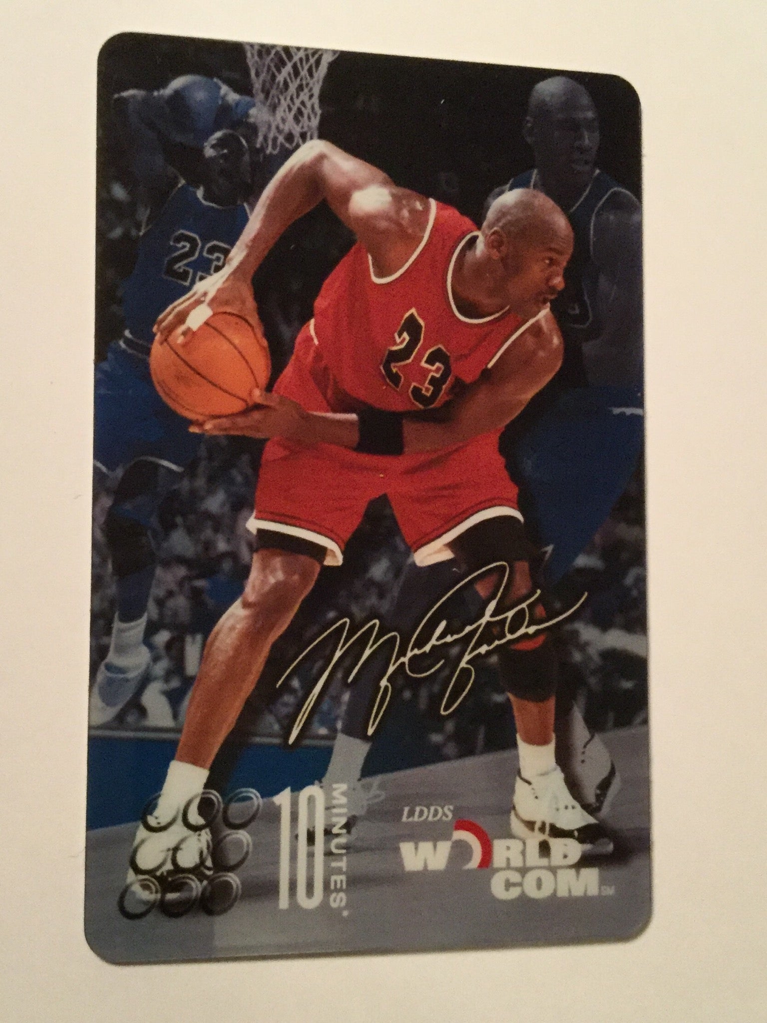 Michael Jordan Rare 1991 Worldcom Phone Card - Collectible Memorabilia for NBA Fans & Sports Collectors | Perfect for Display, Gifts, and Investment