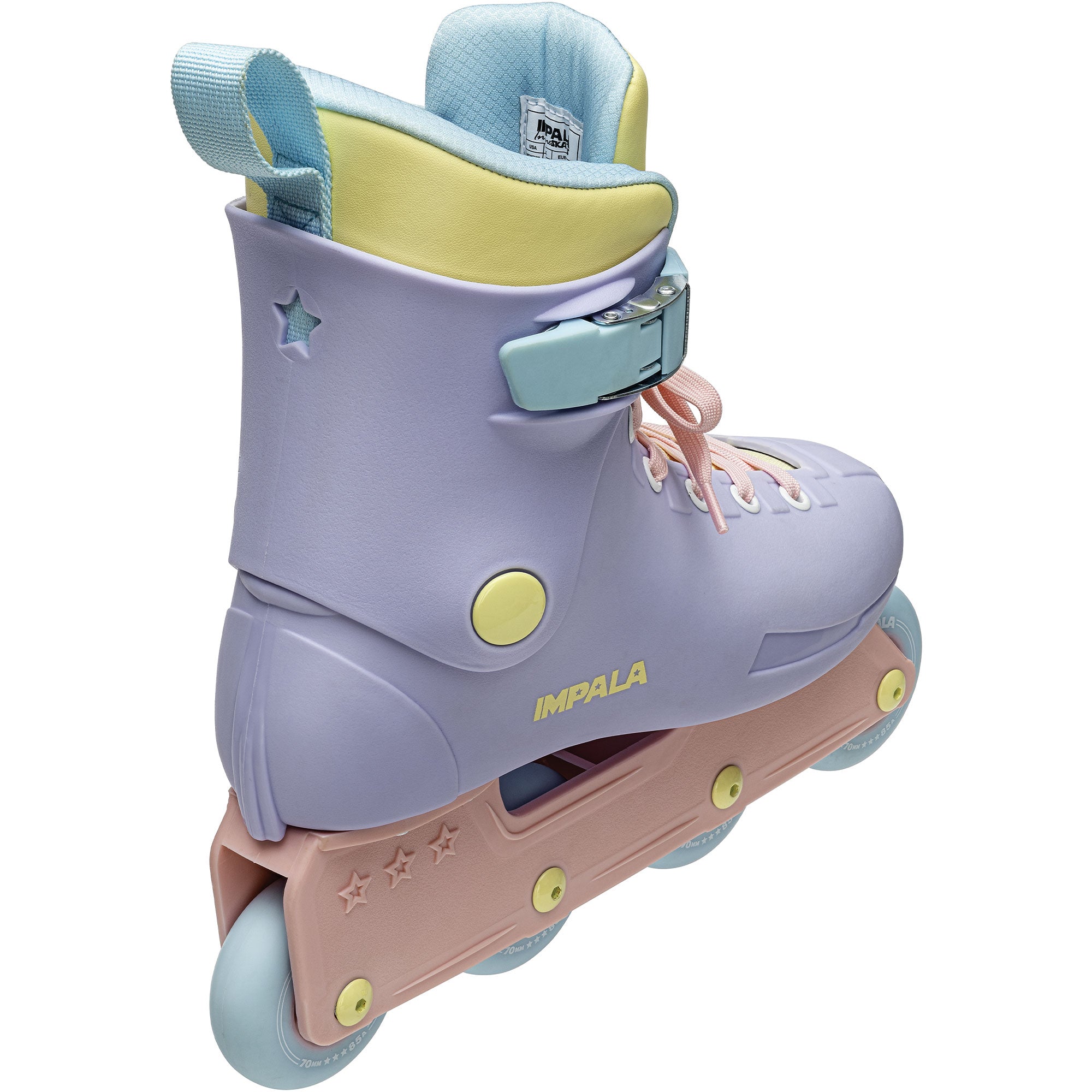 Impala Lightspeed Inline Skates for Women - Fairy Floss Pink Roller Skates for Outdoor & Indoor Use - Comfortable Quad Rollerblades for Fitness, Rink Skating and Casual Fun