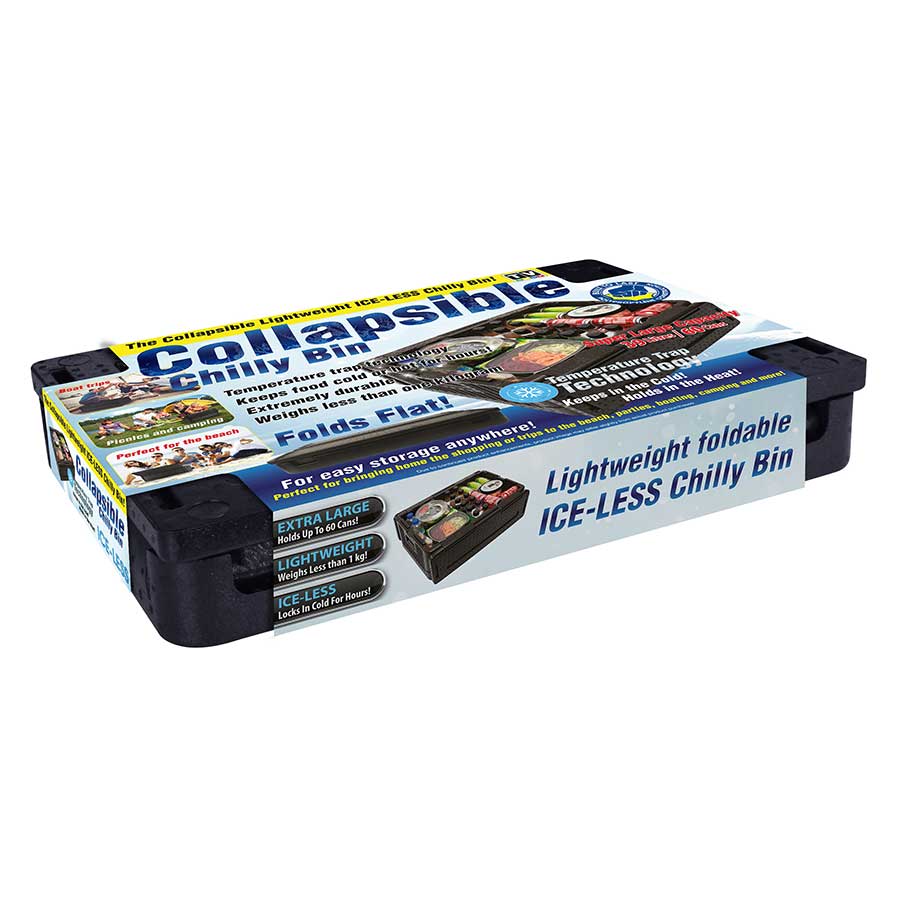 Portable Collapsible Cooler Box - Insulated Picnic & Camping Ice Chest for Outdoor, Beach, Tailgating & Travel Adventures