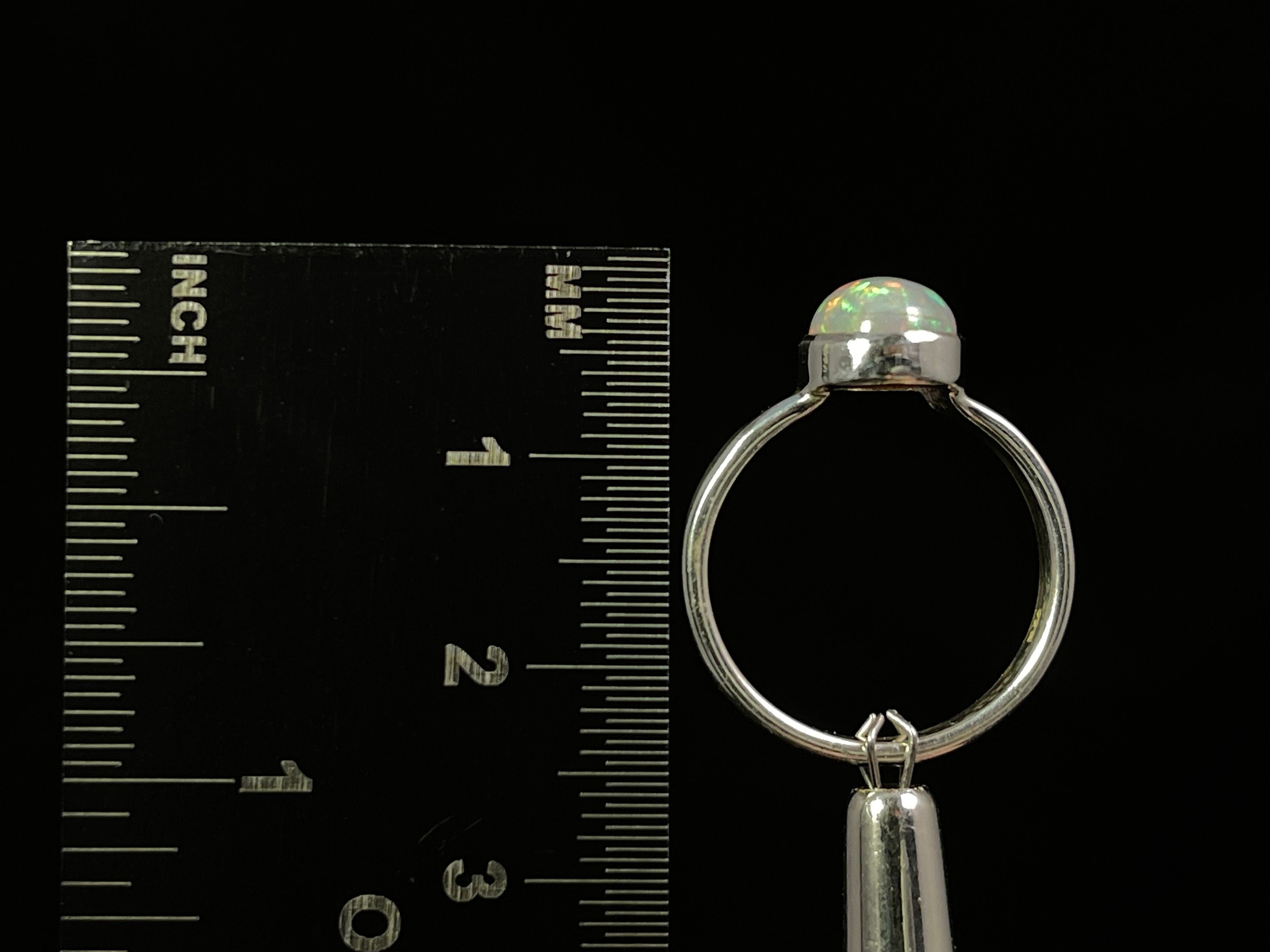 Elegant Sterling Silver Opal Ring Size 5.5 - Dainty Welo Opal Jewelry for Women | Perfect for Weddings, Anniversaries & Everyday Wear