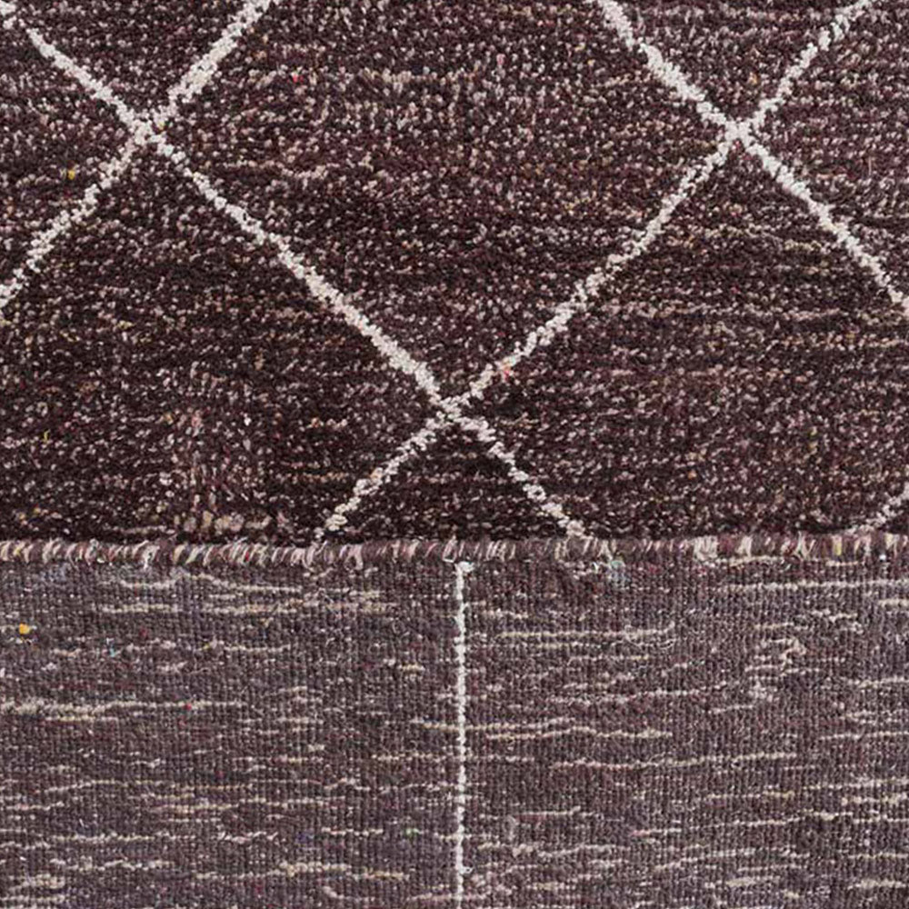 Hand Knotted Wool Area Rug - Soft & Cozy for Living Room, Bedroom - Boho Chic Home Decor for Warm & Stylish Interior Design