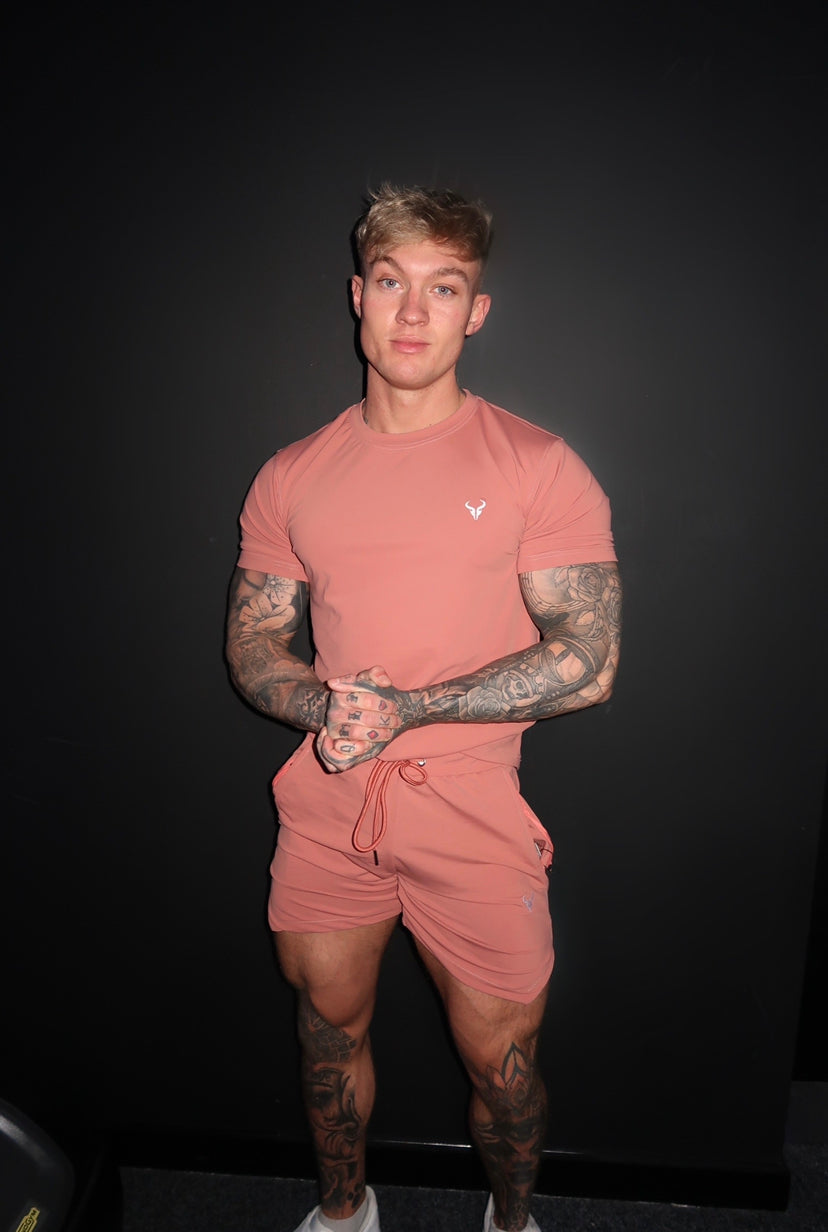 Cerus Peach Proctor Men's T-Shirt - Soft Cotton Crew Neck Tee for Casual Wear & Everyday Comfort | Gym, Workout, Lounge, Street Style