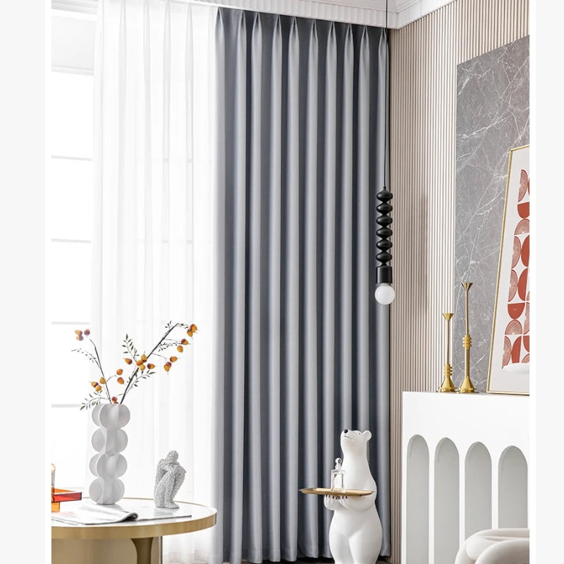 Custom Blackout Curtains for Bedroom - Bella Glossy Polyester Window Drapes - Thermal Insulated & Noise Reducing Curtain Panels for Living Room, Nursery & Home Theater