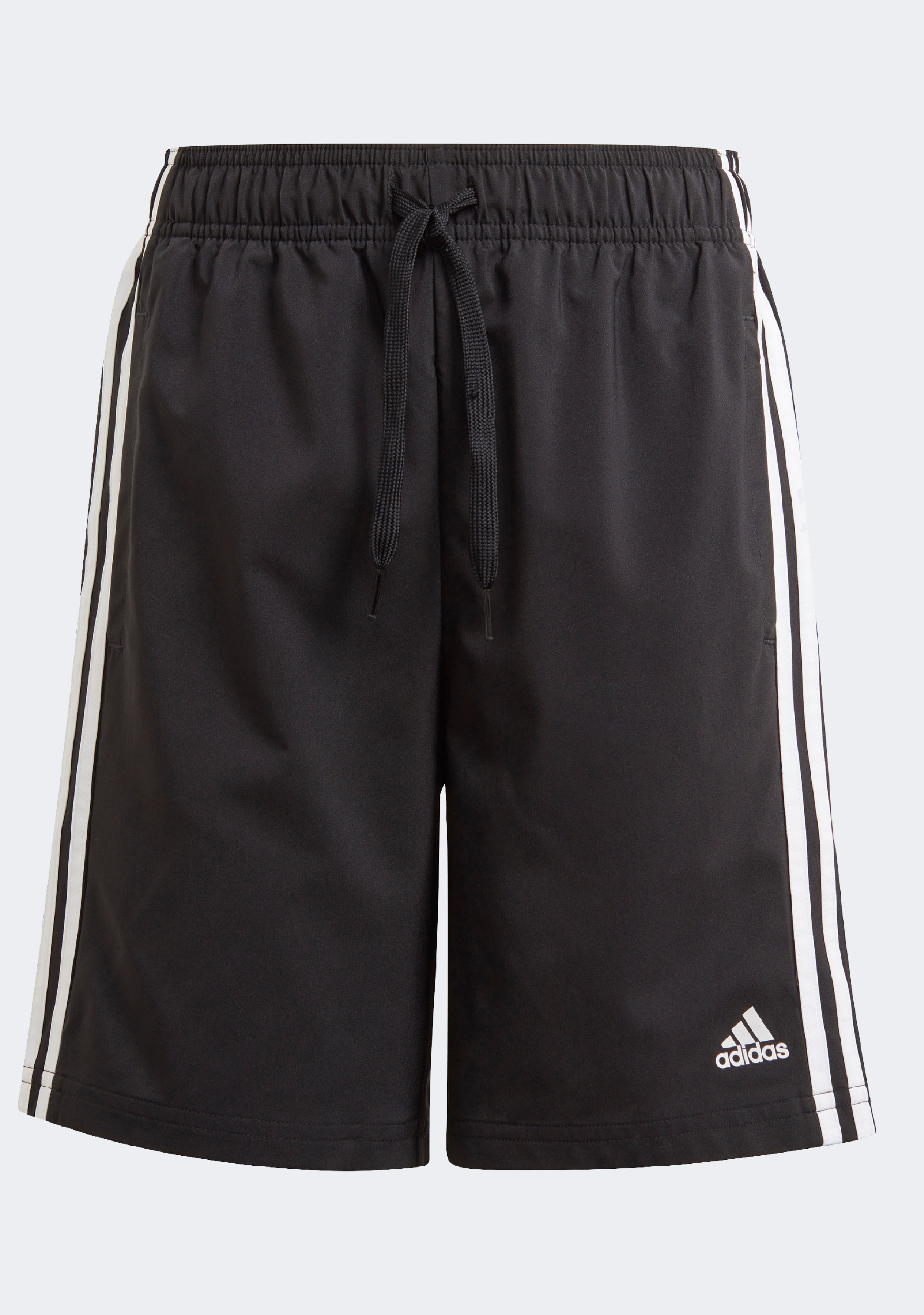 Adidas Boys Essentials 3-Stripe Chelsea Athletic Shorts - Comfortable Cotton Gym Shorts for Running, Soccer & Casual Wear