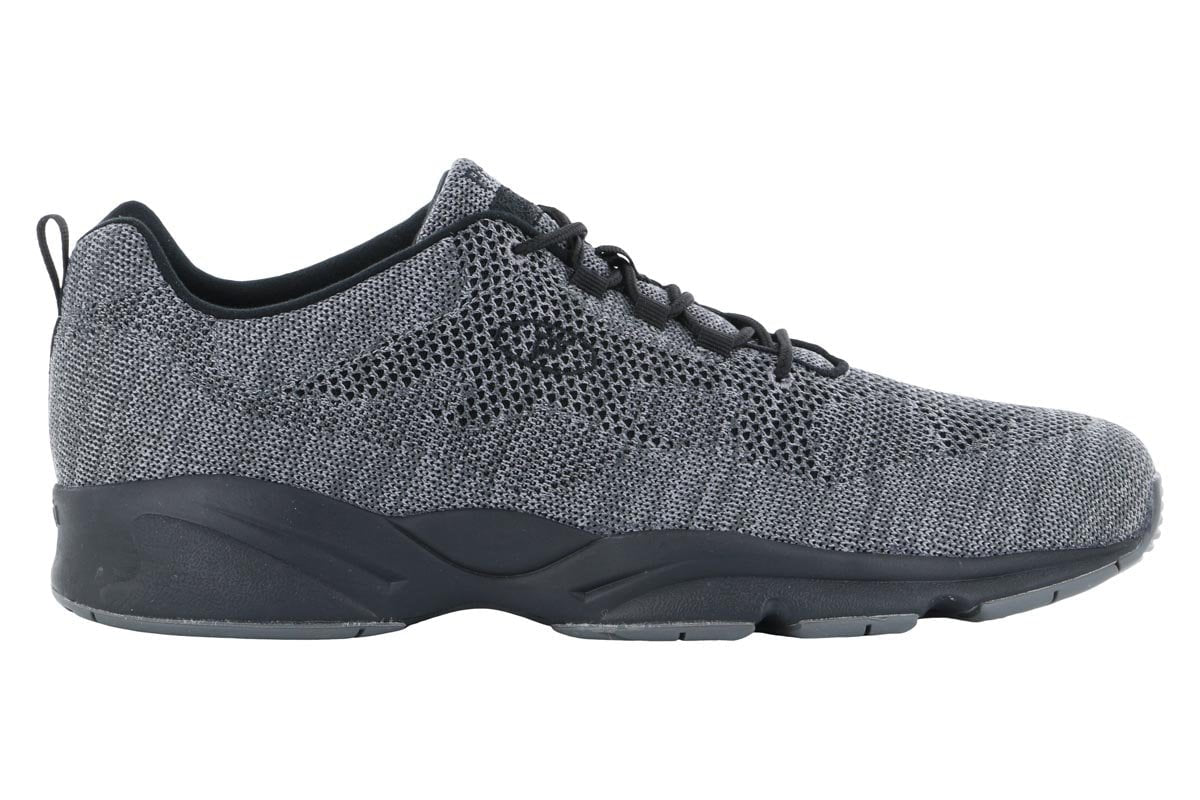 Propet Stability Fly Grey Walking Shoes for Men - Comfortable & Supportive Sneakers for Walking, Running & Daily Wear