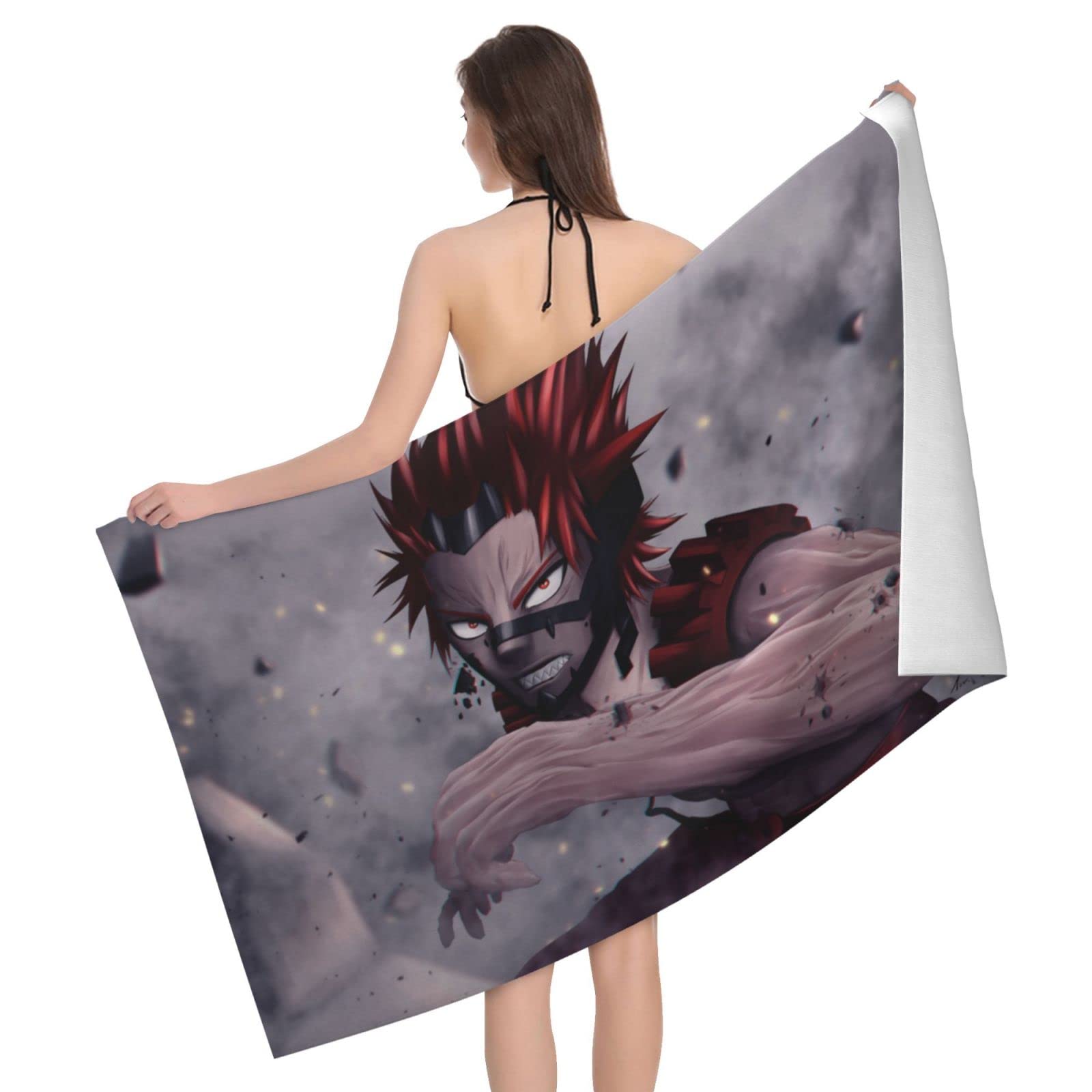 My Hero Academia Microfiber Bath Towel - 32x52 Inch Super Soft Quick Dry Beach & Bath Towel for Adults - Anime Themed Unisex Bathroom Towel for Swimming, Gym, Travel & Home Use