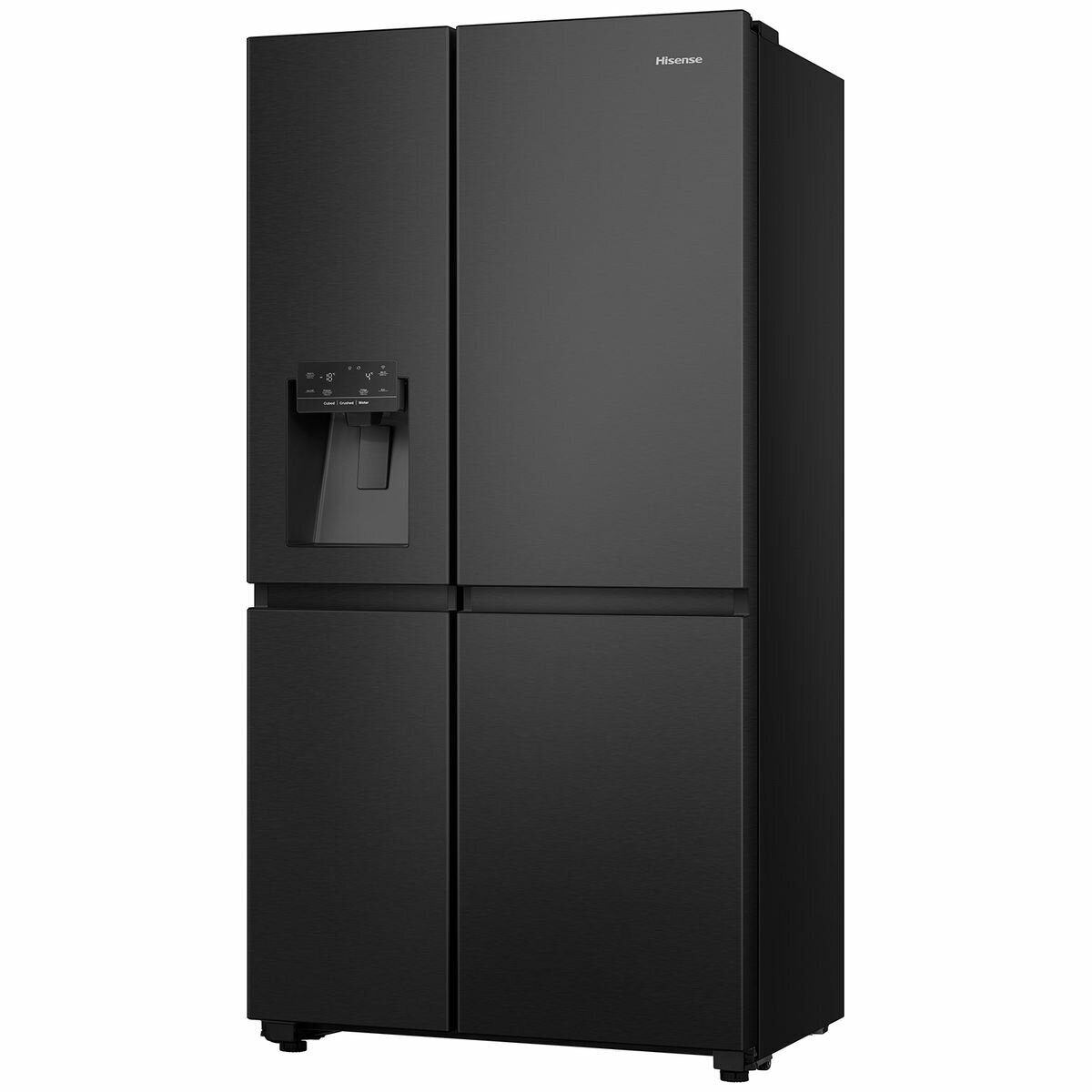 Hisense 632L Side by Side Refrigerator - Black Steel (HRSBS632BW) | Energy Efficient, Spacious Design for Modern Kitchens & Large Families
