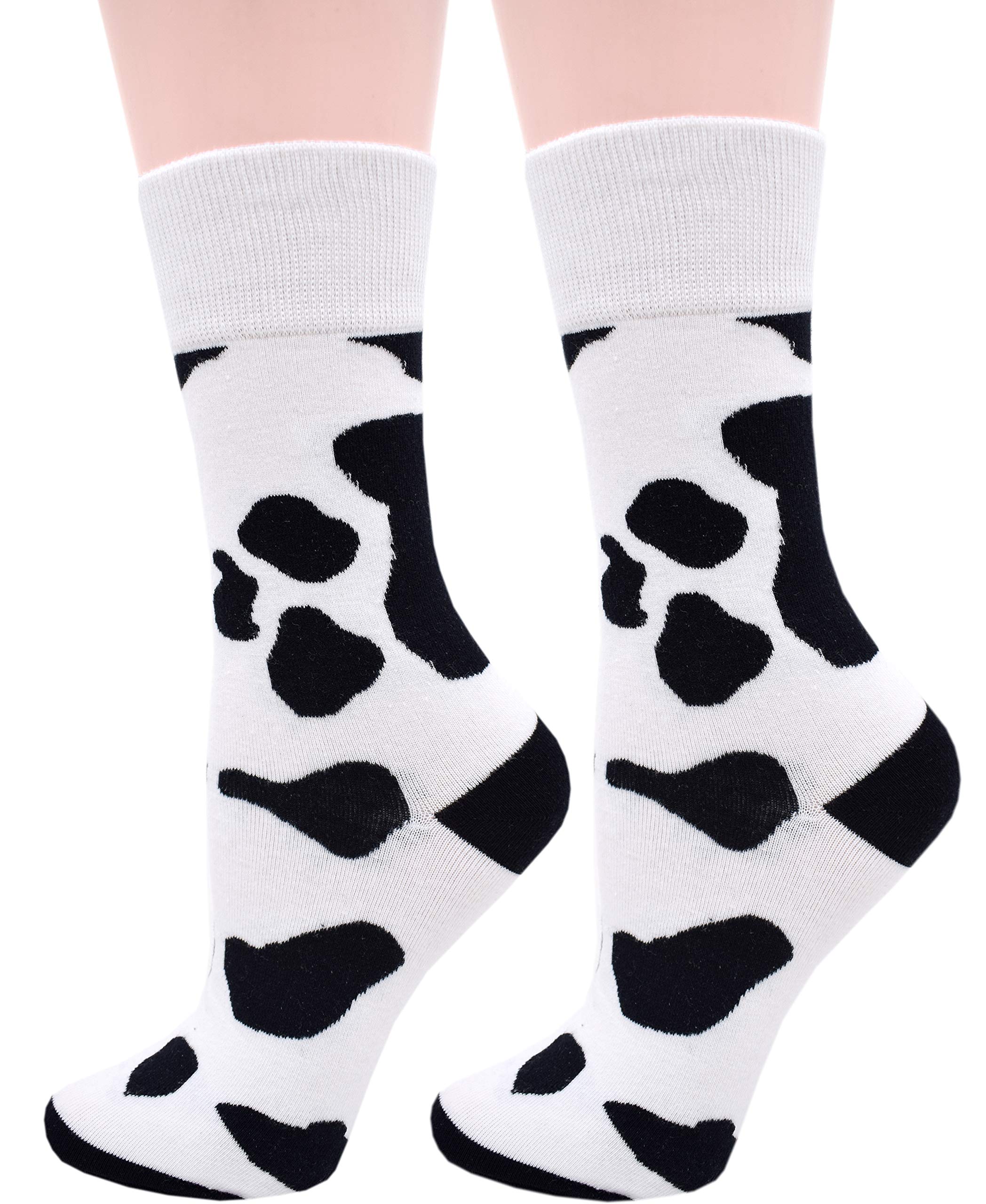 Cute Cartoon Animal Pattern Crew Socks for Women & Girls - Novelty Fun Cotton Socks for Casual Wear, Gifts, and Everyday Fashion