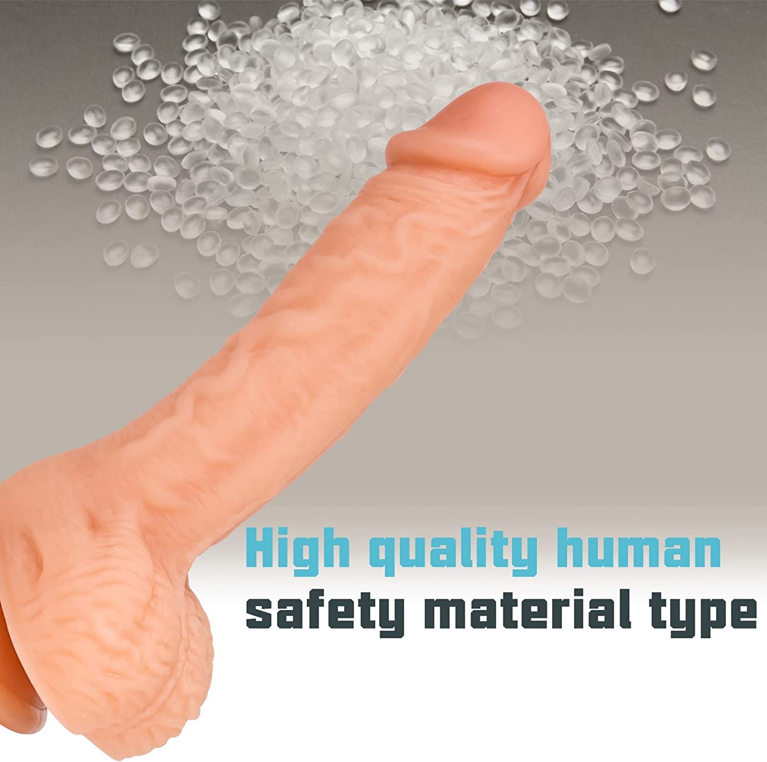 7.3 Inch Realistic Dildo - Body-Safe Silicone G-Spot Stimulator with Strong Suction Cup | Hands-Free Sex Toy for Couples & Solo Play | Perfect for Shower, Bedroom & BDSM Scenes