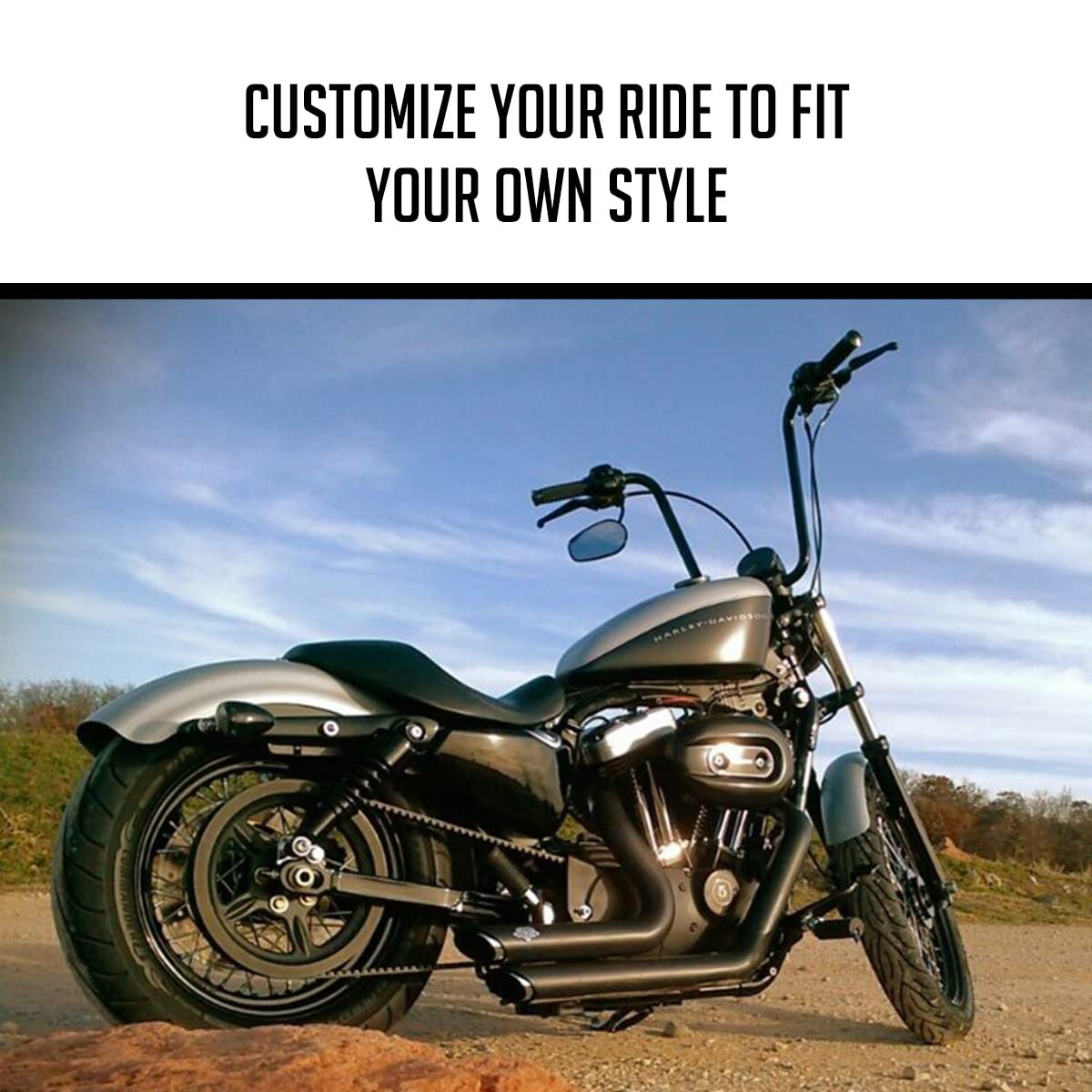 Burly Brand Narrow Bottom Ape Hanger Handlebar 12
