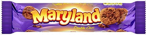 Groceries Maryland Double Chocolate Chip Cookies 230g - Delicious Homemade Style Cookies for Snacking, Gifts & Parties