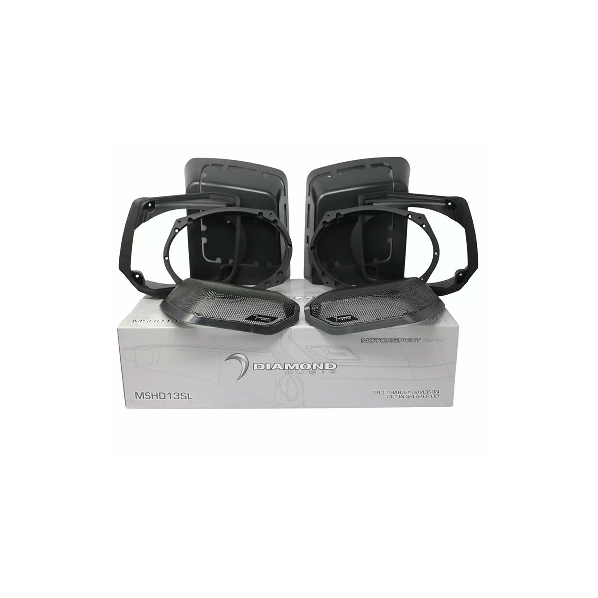 1998-2013 Harley Davidson® Cut In Lid Kit with MP694 Speakers (4Ω) - Premium Audio Upgrade for Touring Bikes - Perfect for Long Rides & Road Trips