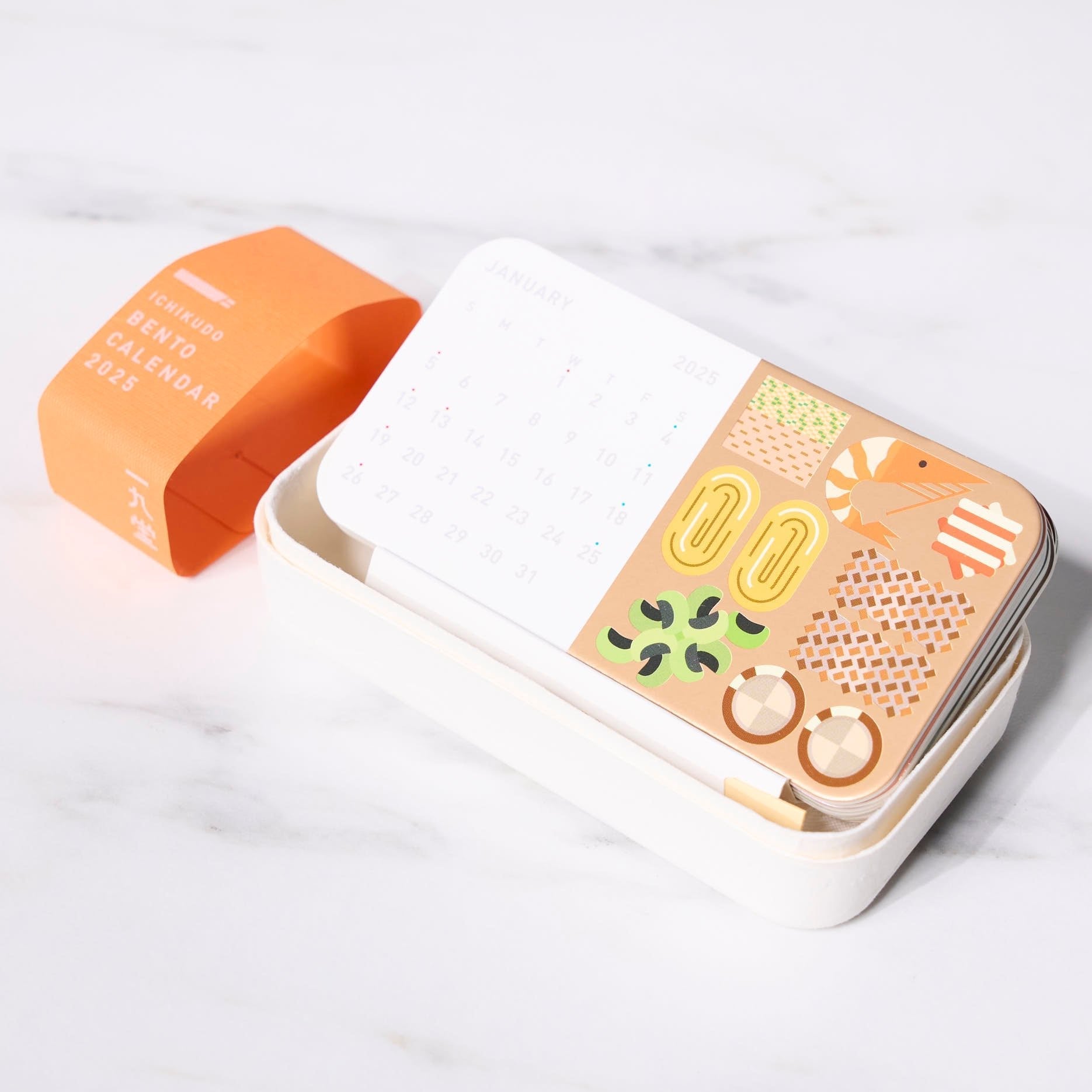 2025 Bento Calendar - Stylish & Functional Japanese Lunch Planner for Meal Prep & Organization | Perfect for Office, School & Home Use