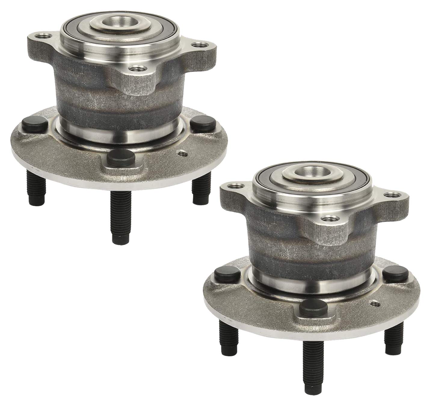 Pair of 2 Rear Wheel Bearing and Hub Assembly Compatible with 2014-2016 Chevy Spark EV - Perfect for Smooth Ride & DIY Car Repairs
