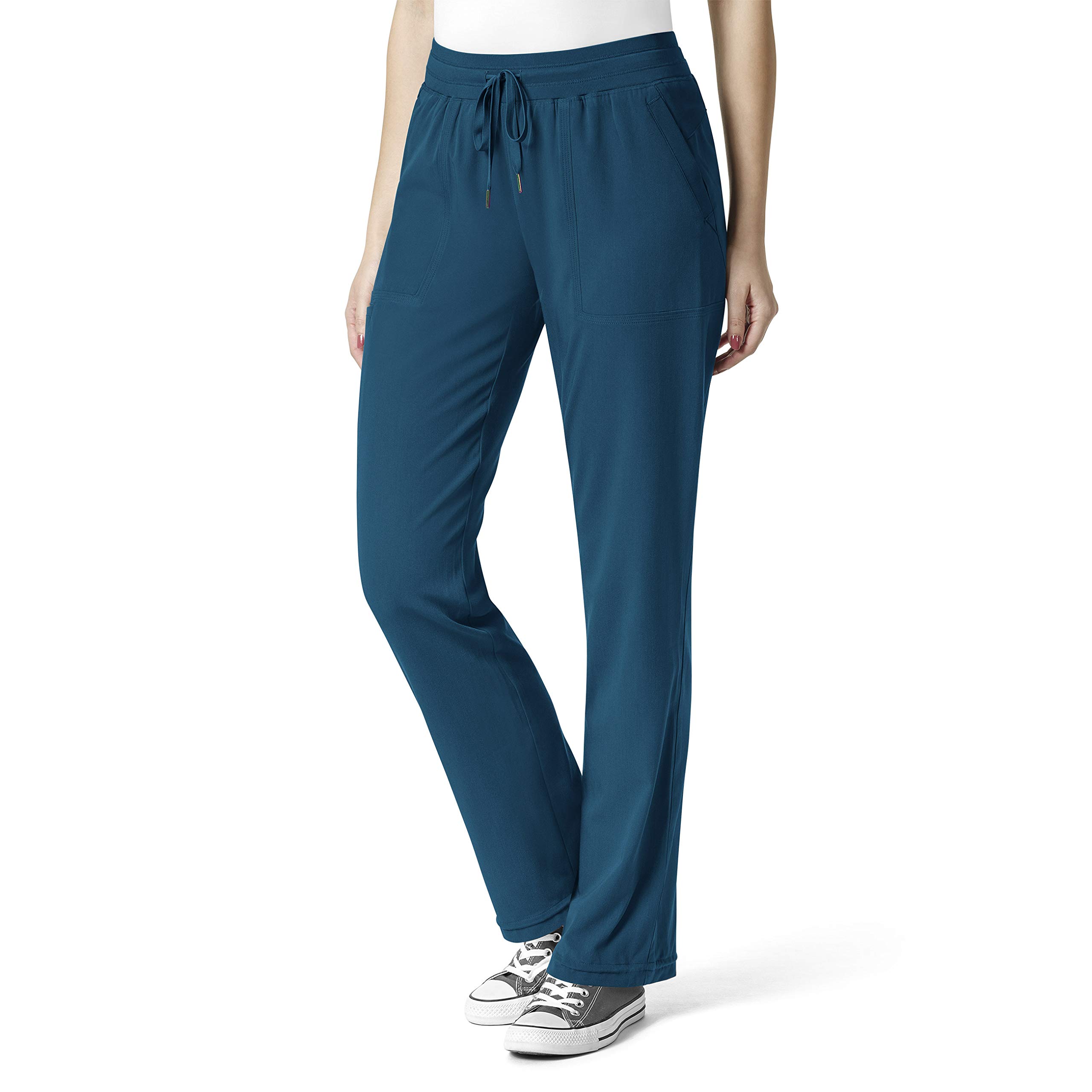 WonderWink Aero Flex Utility Cargo Pants for Men - Caribbean Blue, Small Tall Size | Durable Work Pants with Multiple Pockets | Perfect for Construction, Hiking & Outdoor Activities