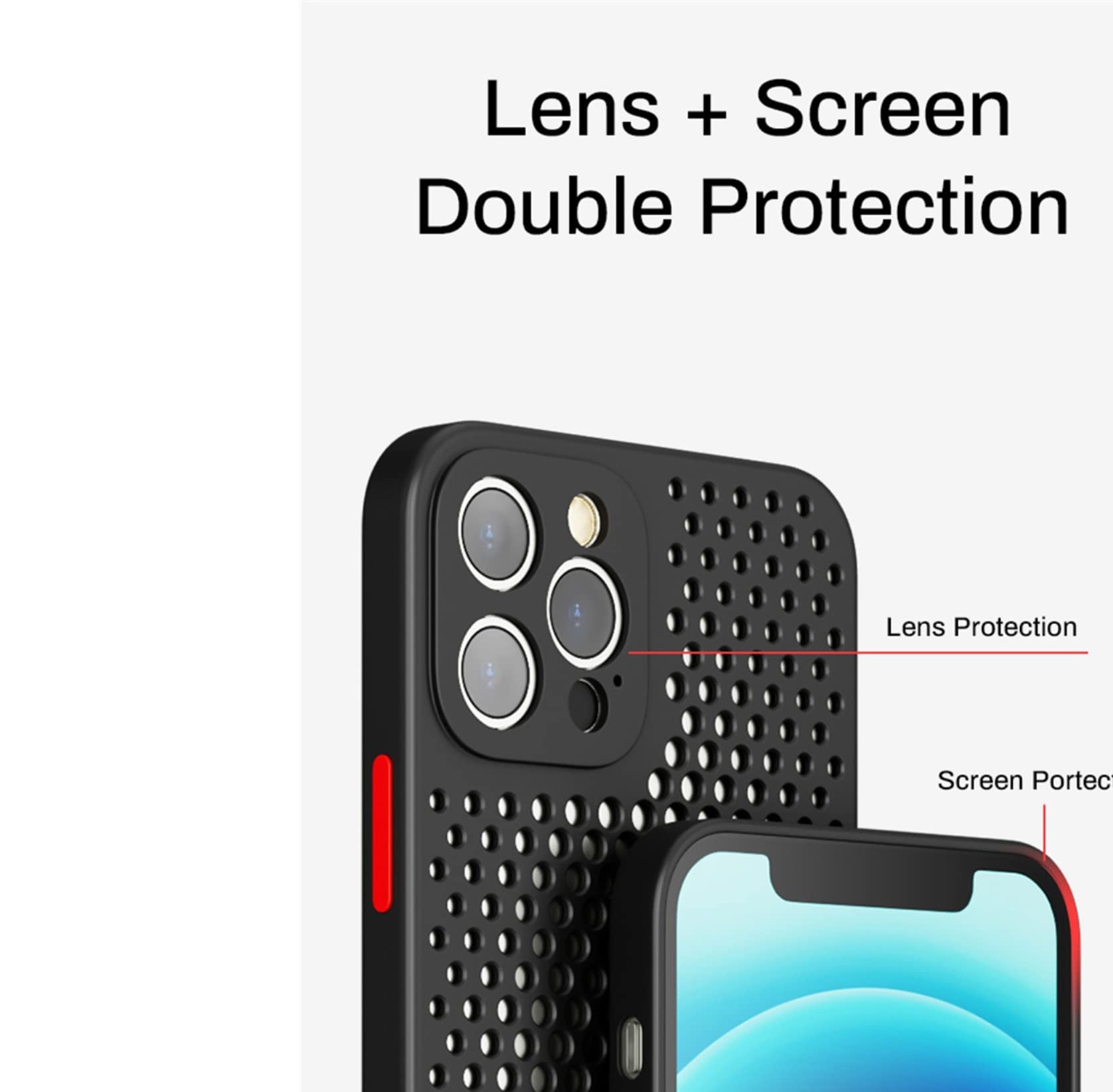 Premium Heat Dissipation & Breathable Cooling Soft Silicone Phone Case for iPhone 13/12/11 Pro Max/Mini/X/XS Max/XR/7/8 Plus/SE 2020 - Ultra-Thin Protective Cover (Color C, iPhone 12 Pro Max) - Perfect for Gaming, Outdoor Activities & Daily Use