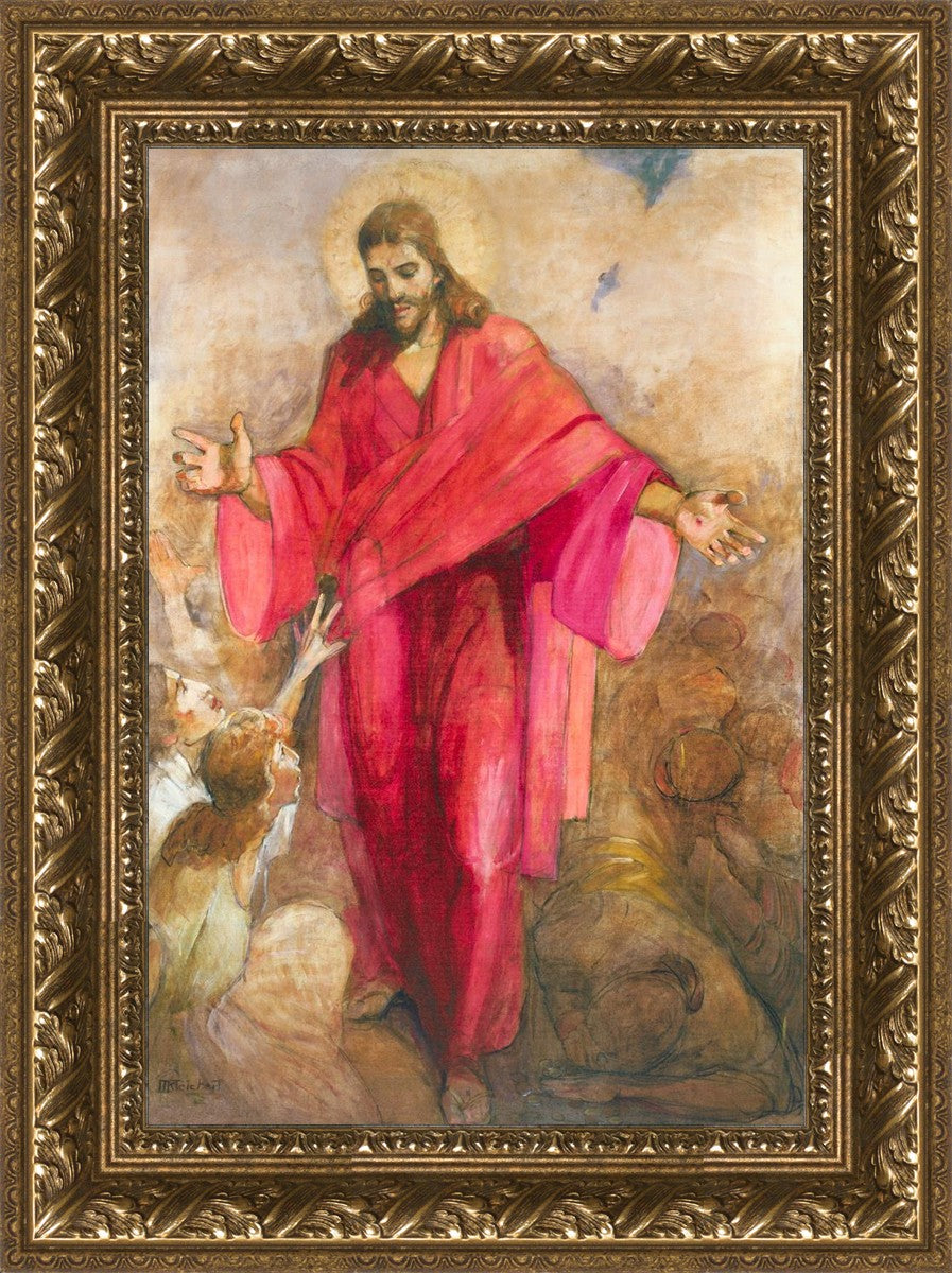 Christ in Red Robe - Religious Wall Art Decor for Home, Church & Office - Inspirational Christian Gift & Spiritual Decor