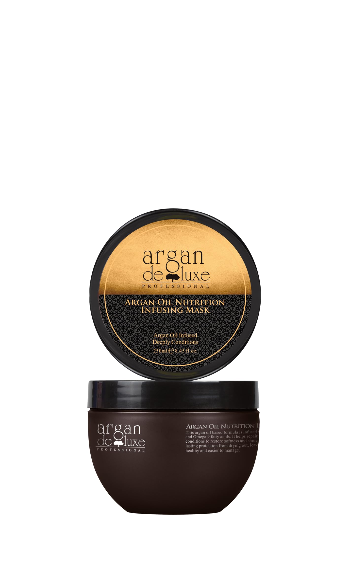 Argan Deluxe Hair Care Set - 5 Piece Kit with Organic Moroccan Oil, Nourishing Mask, Shampoo, Conditioner & Hairspray for Dry, Damaged Hair | Salon Quality Treatment at Home