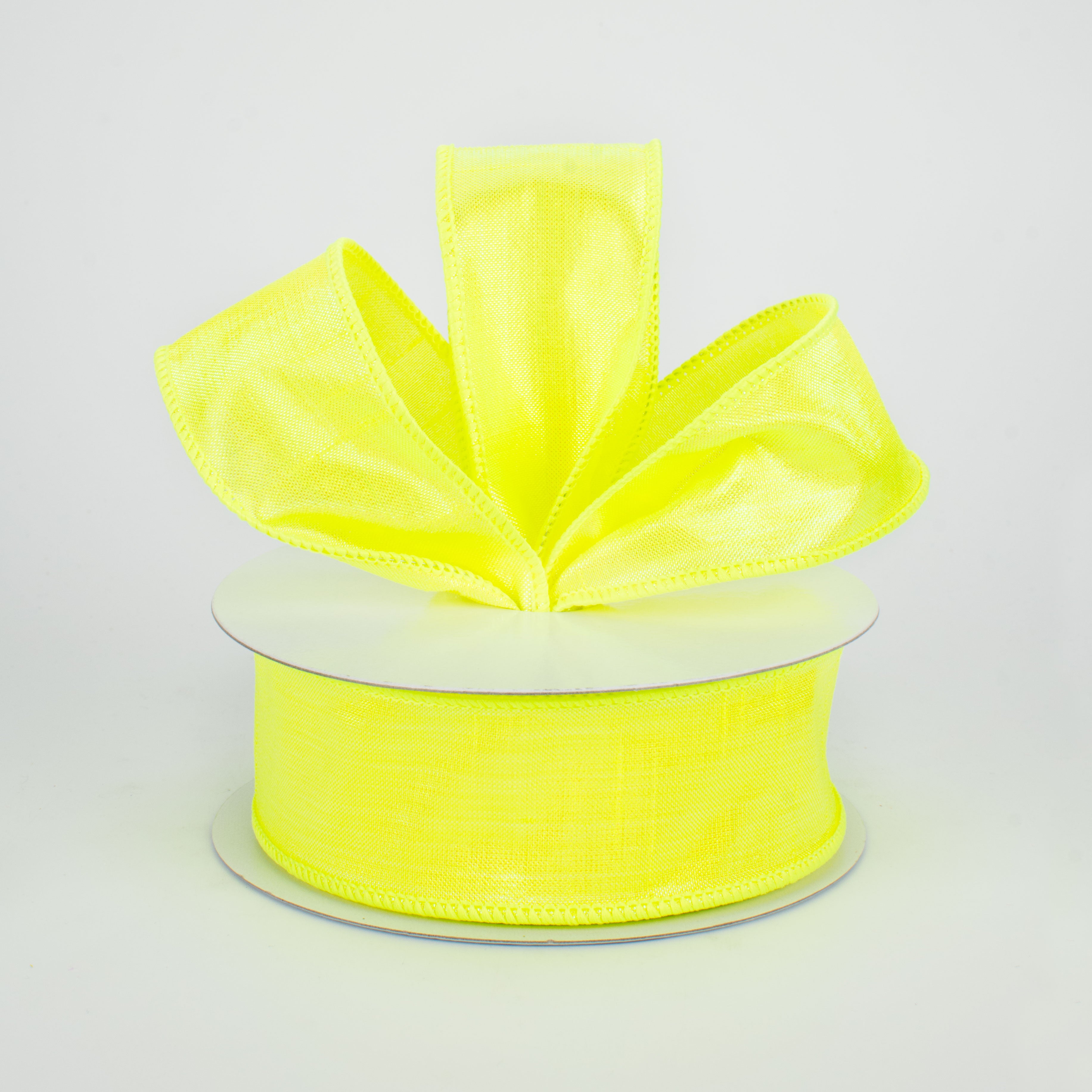 1.5 Inch Iridescent Dupioni Silk Ribbon - Chartreuse Green (10 Yards) for Gift Wrapping, Wedding Decor, DIY Crafts & Hair Accessories