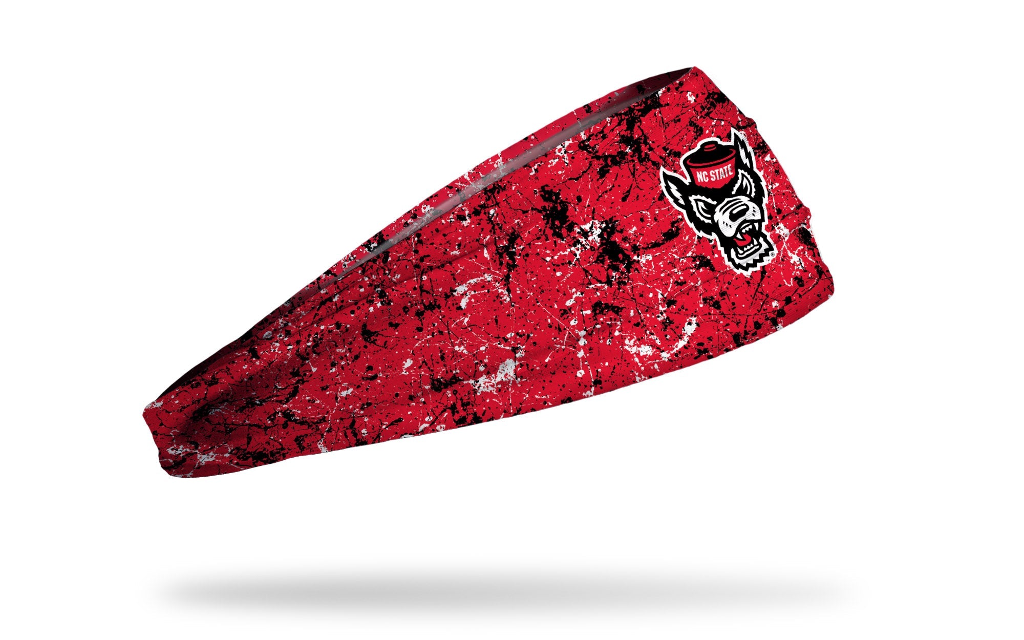 North Carolina State University NCSU Splatter Big Bang Lite Headband - Comfortable Adjustable Sports Headband for Running, Yoga, and Workouts