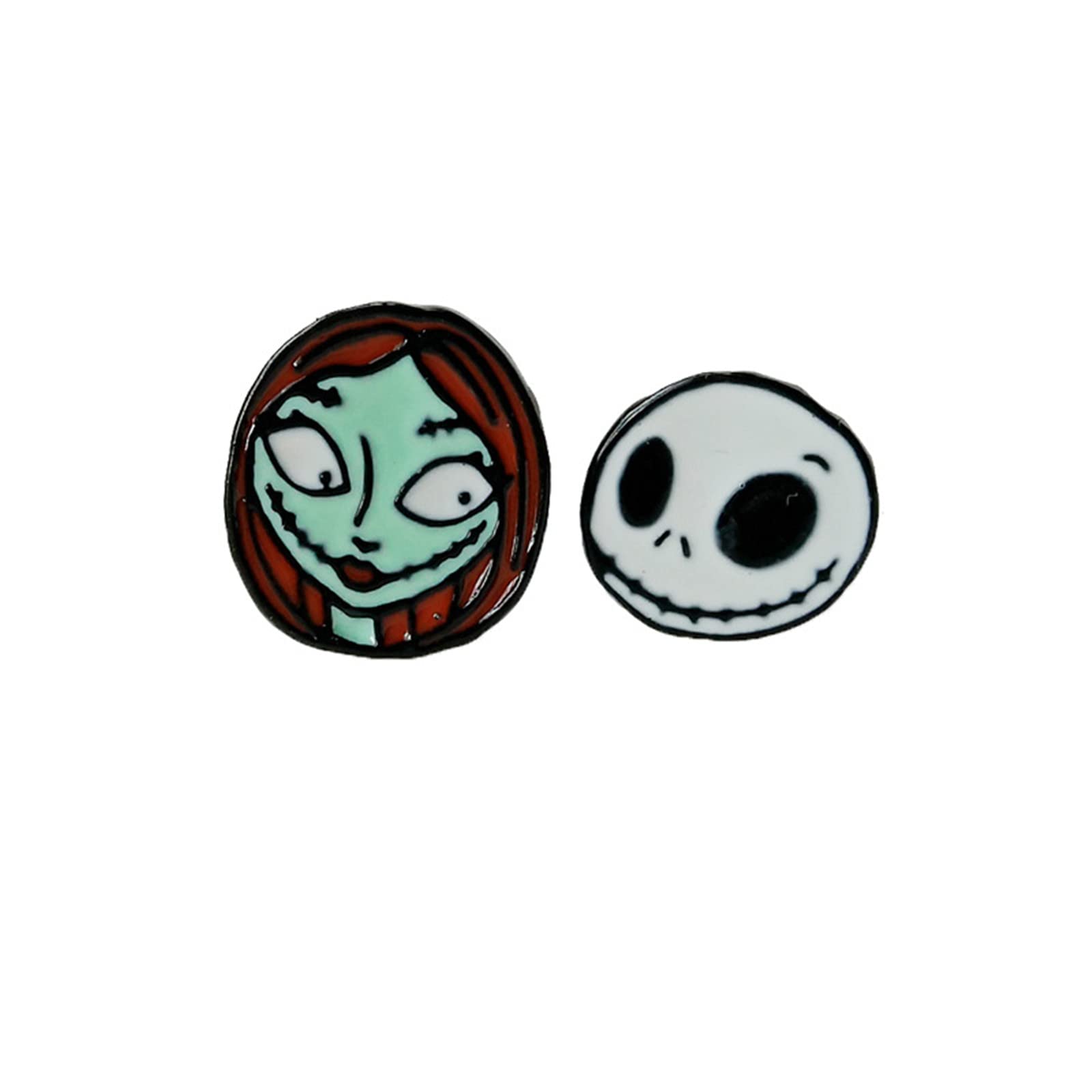 Gothic Horror Metal Stud Earrings for Women - Unique Dark Jewelry Gift for Halloween, Cosplay & Alternative Fashion