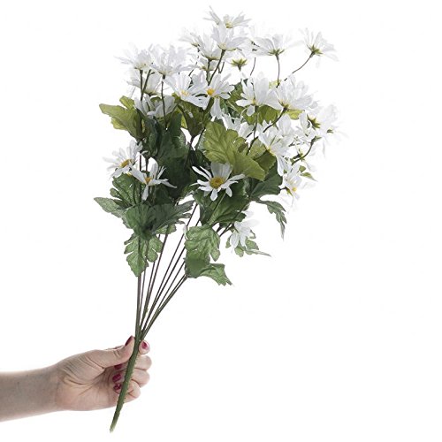 Premium White Artificial Daisy Bush - 19