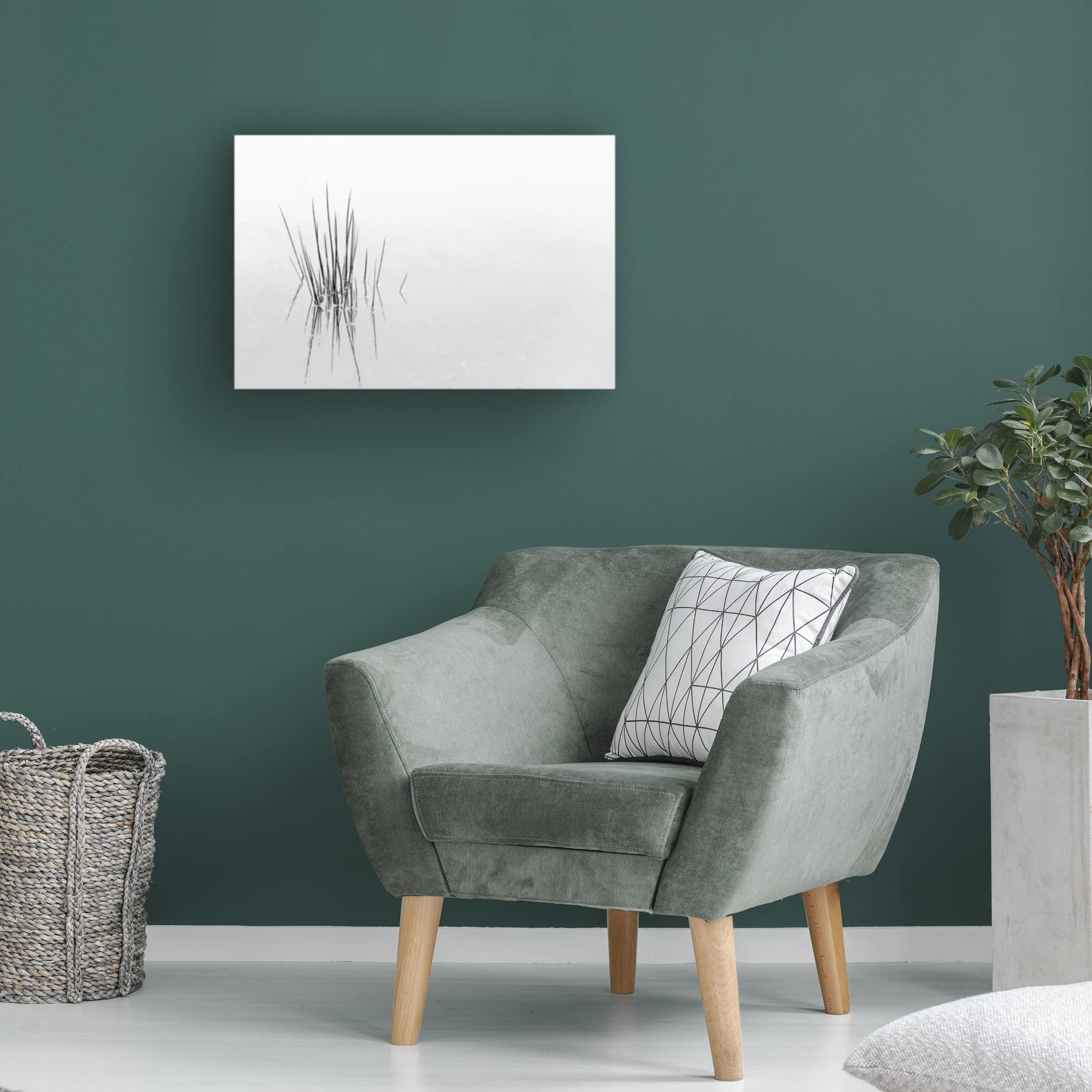 Trademark Fine Art 'Reflections' Canvas Wall Art by Olavo Azevedo - Modern Abstract Painting for Living Room, Bedroom & Office Decor