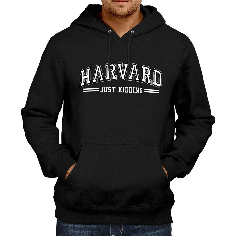 Funny Harvard Just Kidding Unisex Pullover Hoodie Sweater - Comfortable Casual Wear for College, Gym & Street Style