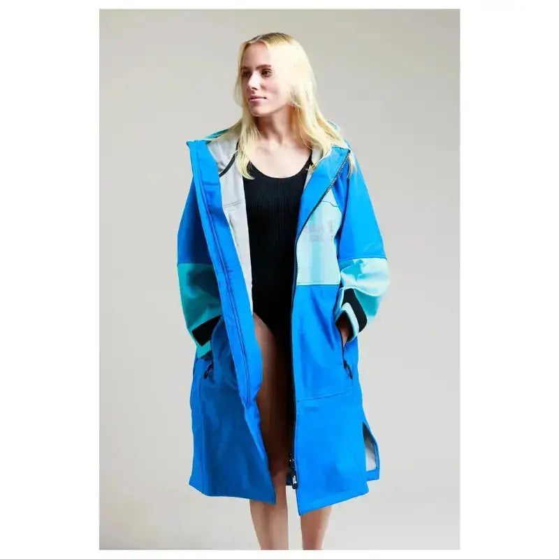 Soft Shell Cobalt Blue Unisex Bathrobe - Post Swim & Spa Relaxation Wear for Men and Women | Cozy Loungewear for Poolside, Beach & Home Use