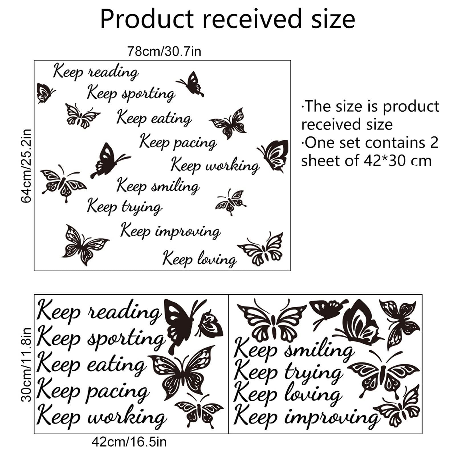 Dinosaur Wall Decals - Motivational Peel & Stick Wall Stickers for Kids Room, Nursery, Playroom Decor | Removable DIY Dinosaur Wallpaper with English Quotes & Butterfly Designs | Perfect for Toddler Bedroom, Classroom, and Play Area Wall Decor