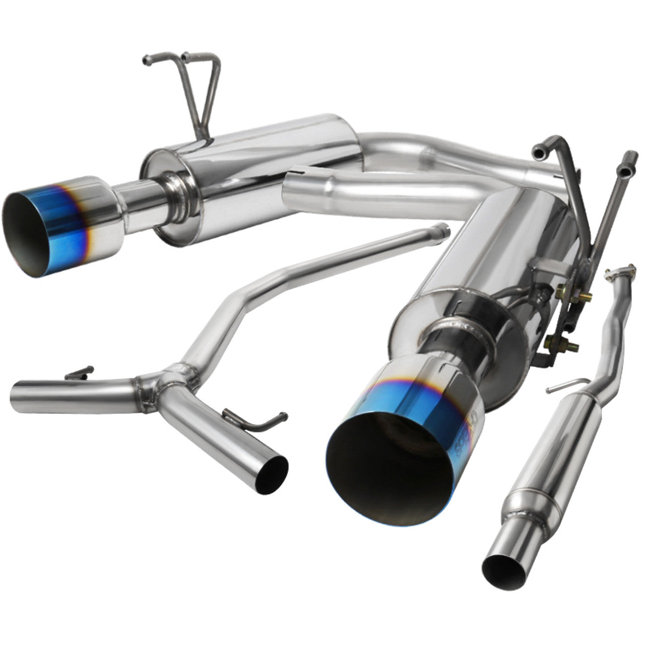 Spec-D Performance Catback Exhaust System for 2016-2021 Honda Civic Sedan 1.5L Turbo - Stainless Steel with Burnt Tip - Enhanced Sound & Performance - Perfect for Street Racing & Daily Driving