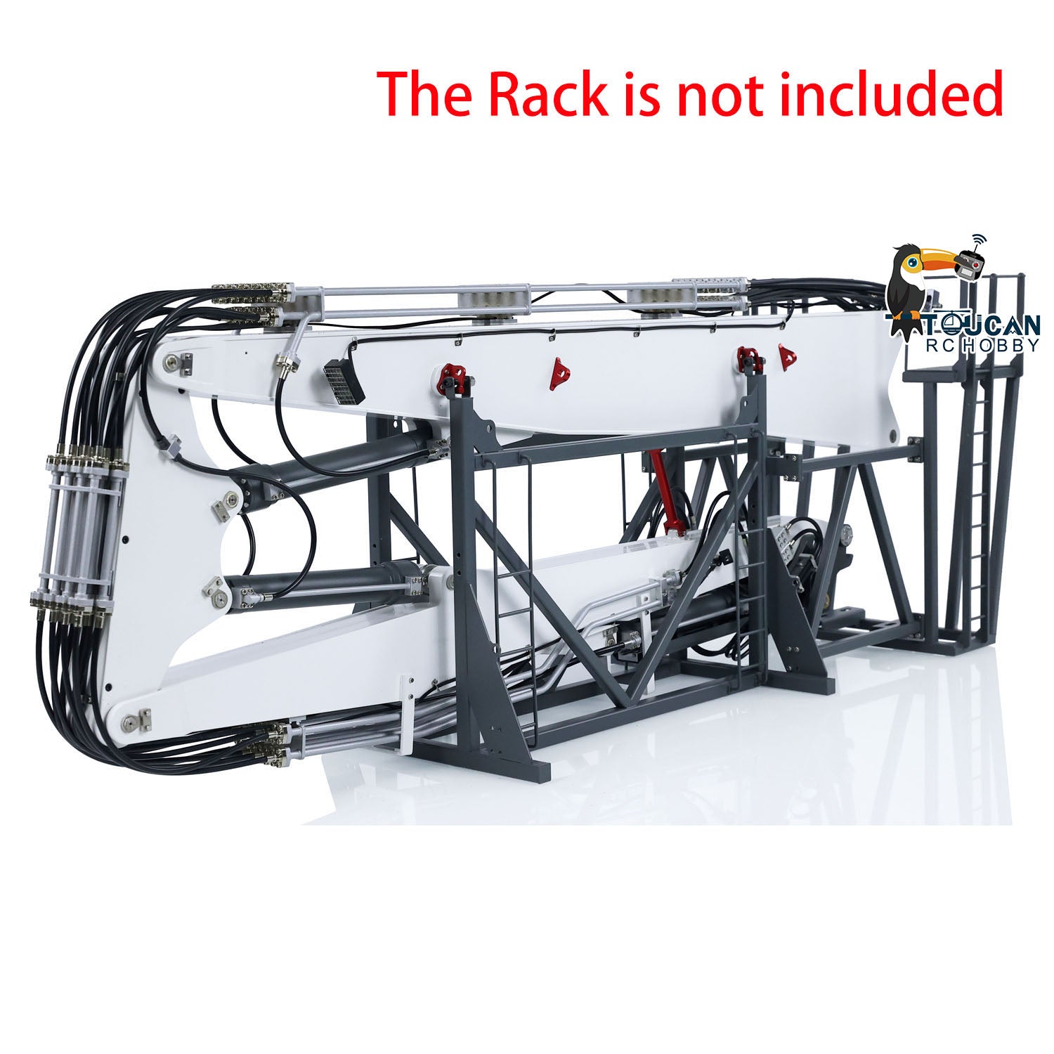 Metal Demolition Arm Rack for CUT CUT K970 300 RC Hydraulic Excabator | Radio Controlled Digger Parts | Hobby Model DIY Accessories | Perfect for Construction Simulation & RC Excavator Enthusiasts