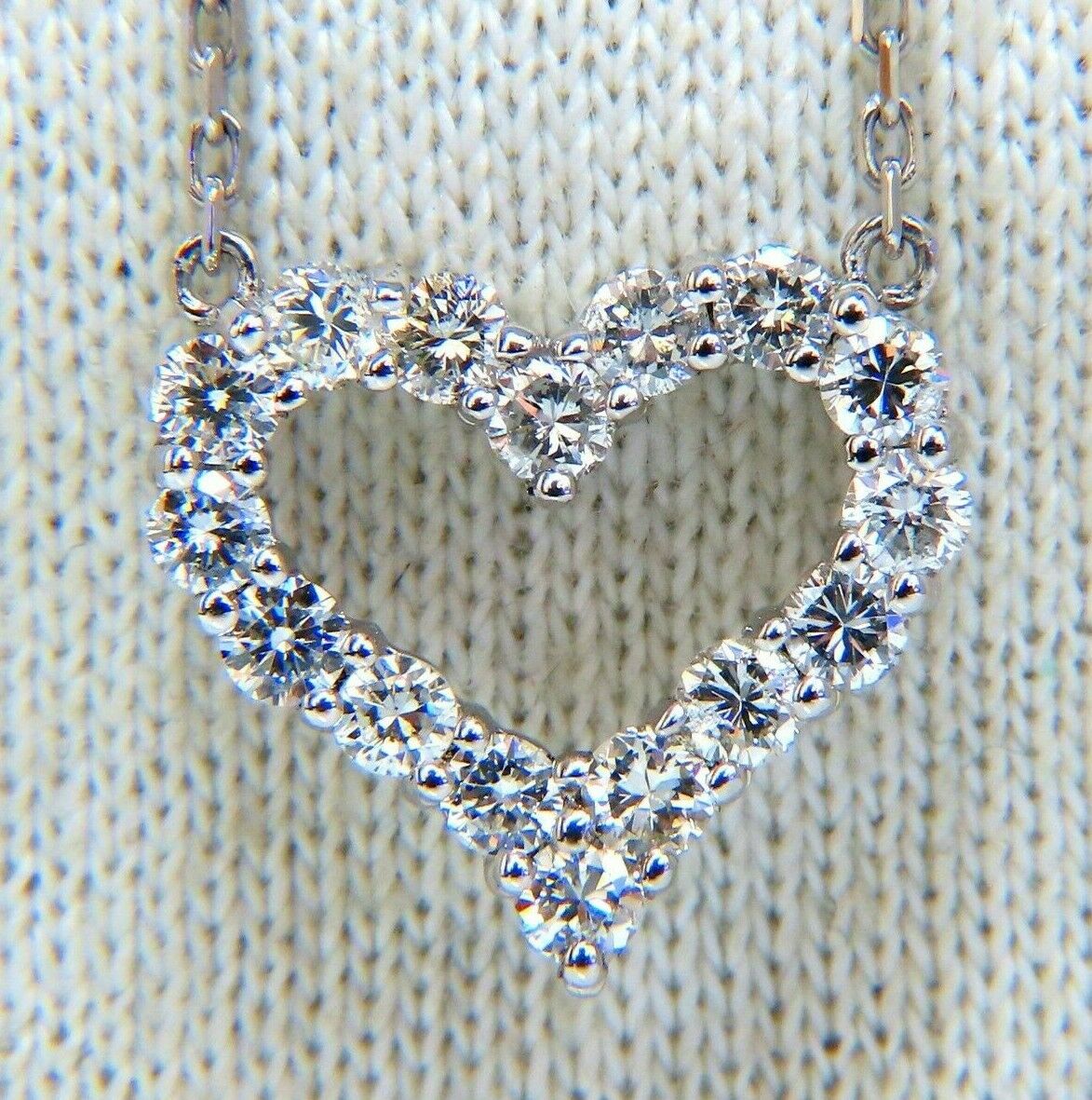 0.80ct Heart-Shaped Natural Diamond Necklace in 14K Gold - Perfect for Anniversaries, Valentine's Day & Romantic Gifts