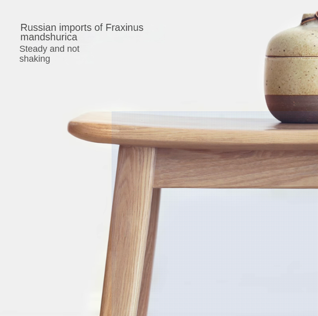 Modern Makeup Stool - Solid Oak & Ash Wood Vanity Seat for Dressing Table, Bedroom, and Salon | Elegant & Durable Beauty Furniture