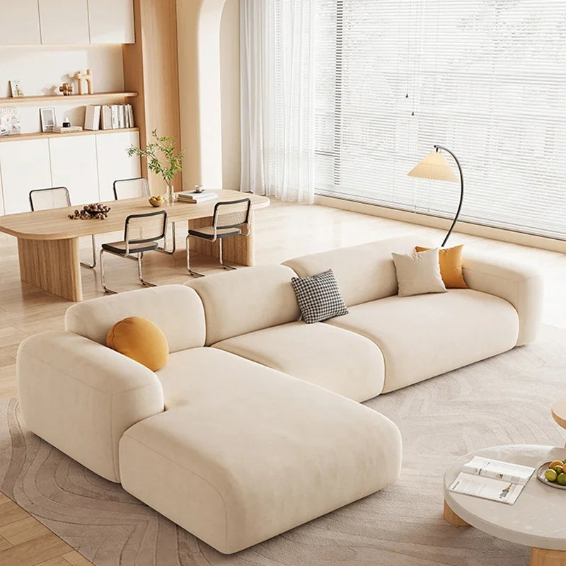 Minimalist Modern Lounge Sofa Set - Comfortable 3-Piece Living Room Furniture for Small Spaces, Apartments & Relaxation - Perfect for Home, Office & Entertainment Areas