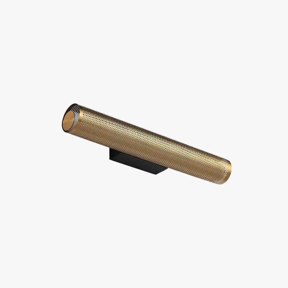 Brass Columnar Mesh Bathroom Mirror Lights - Vintage Style Vanity Lighting for Bathroom, Powder Room, and Dressing Area