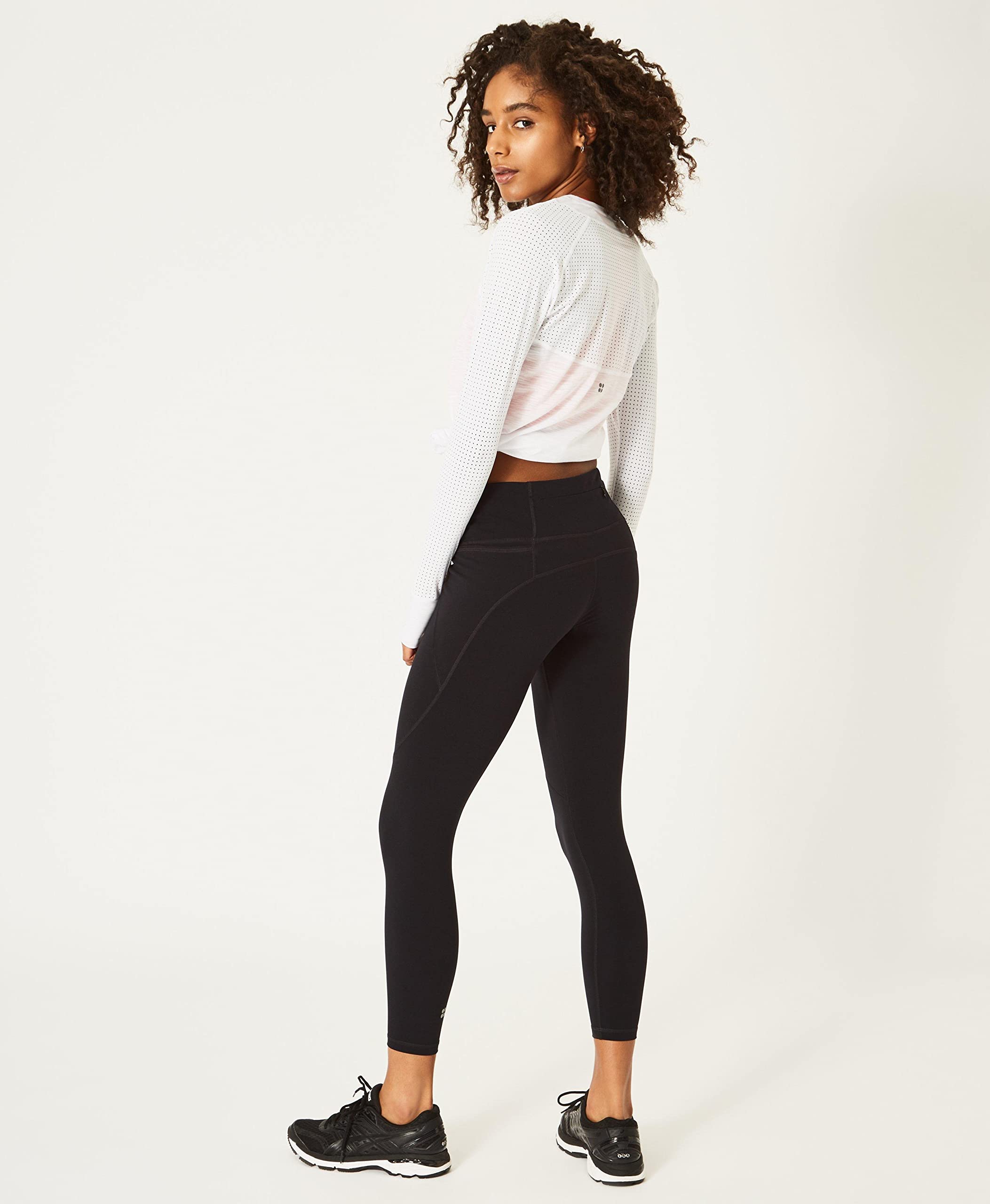 Sweaty Betty Women's Power 7/8 Workout Leggings - High Waisted Yoga Pants for Running, Gym & Fitness Training - Moisture Wicking & Tummy Control Activewear